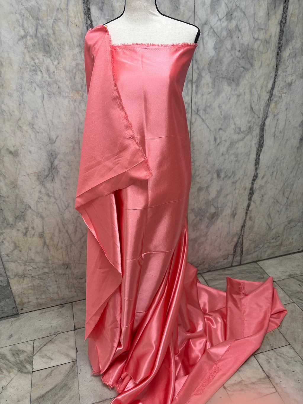 2 Yards Poly Satin Shantung Fabric - Assorted colors - 58" Width