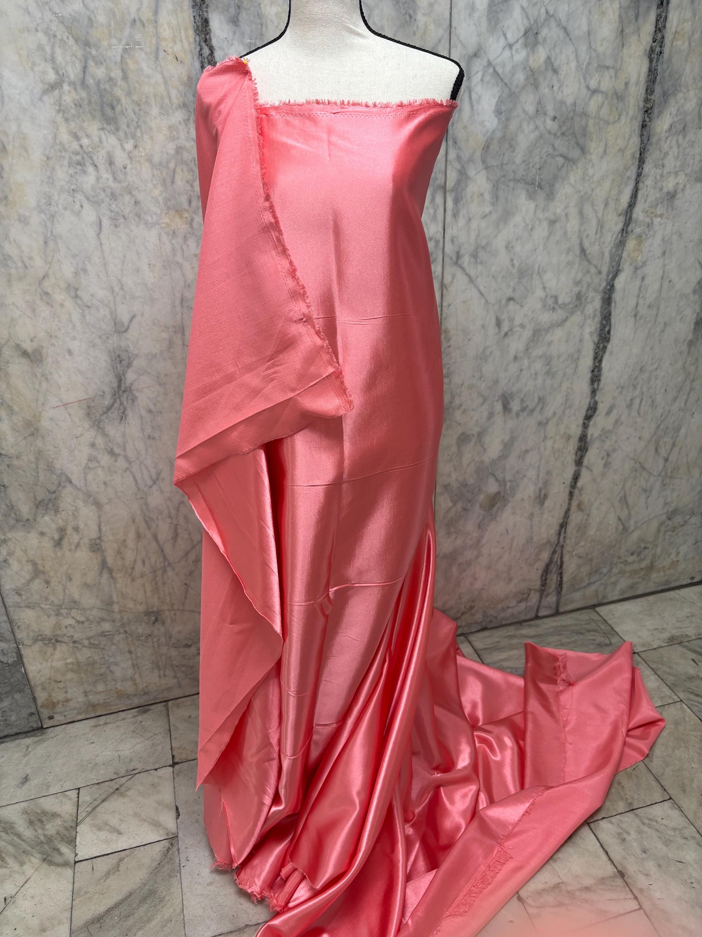 2 Yards Poly Satin Shantung Fabric - Assorted colors - 58" Width