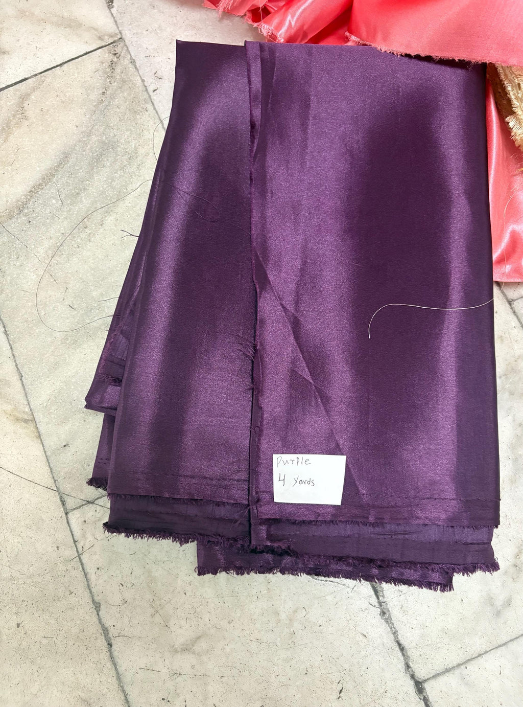 2 Yards Poly Satin Shantung Fabric - Assorted colors - 58" Width