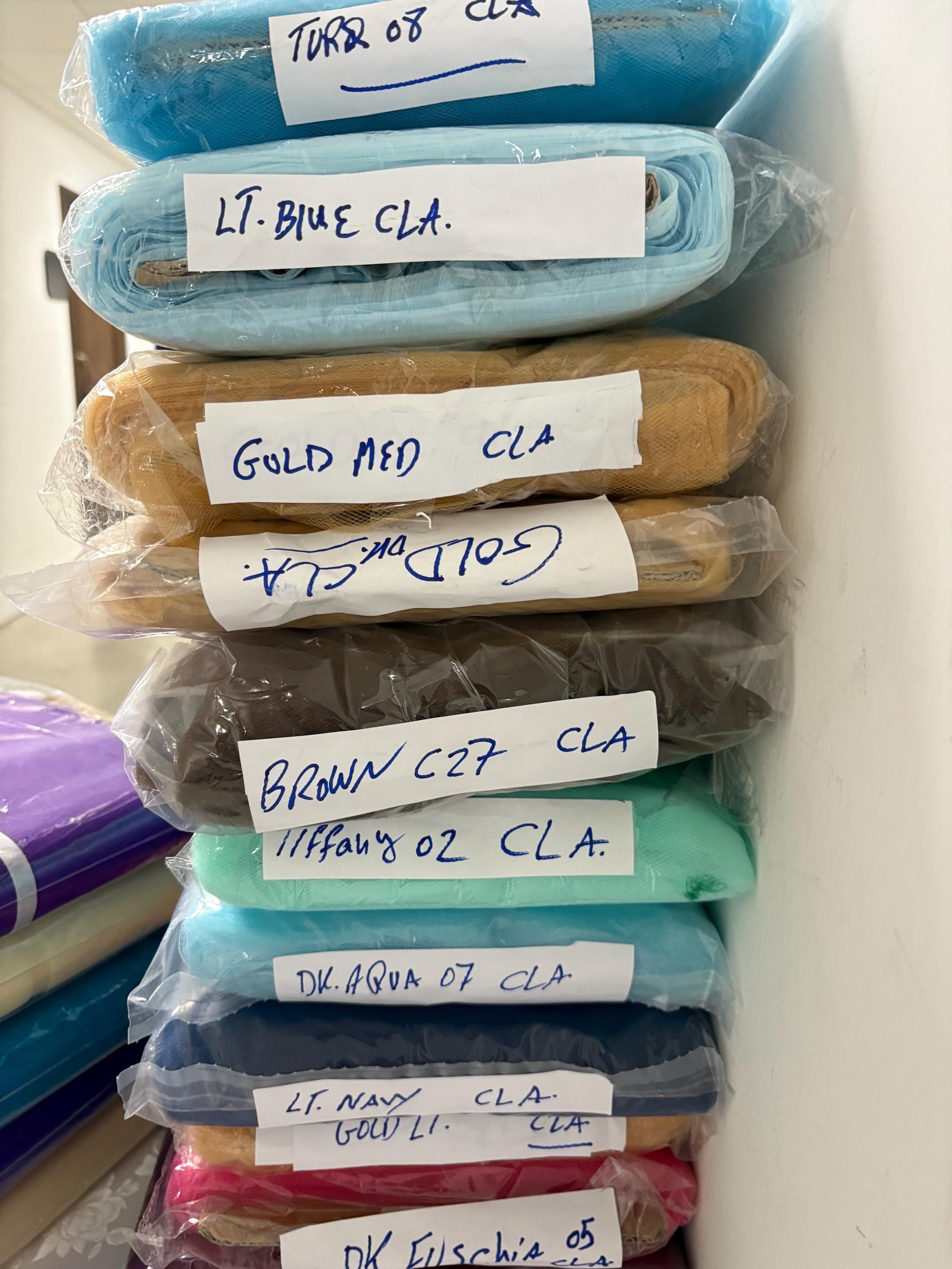 Tulle Fabric - Variety of colors - 54" Width - 40 yards bolt