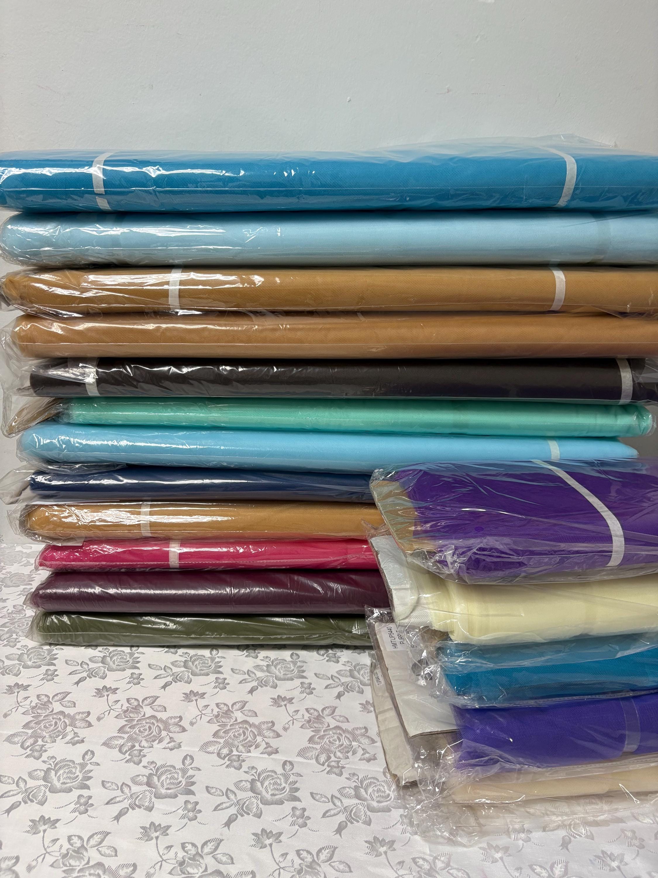 Tulle Fabric - Variety of colors - 54" Width - 40 yards bolt