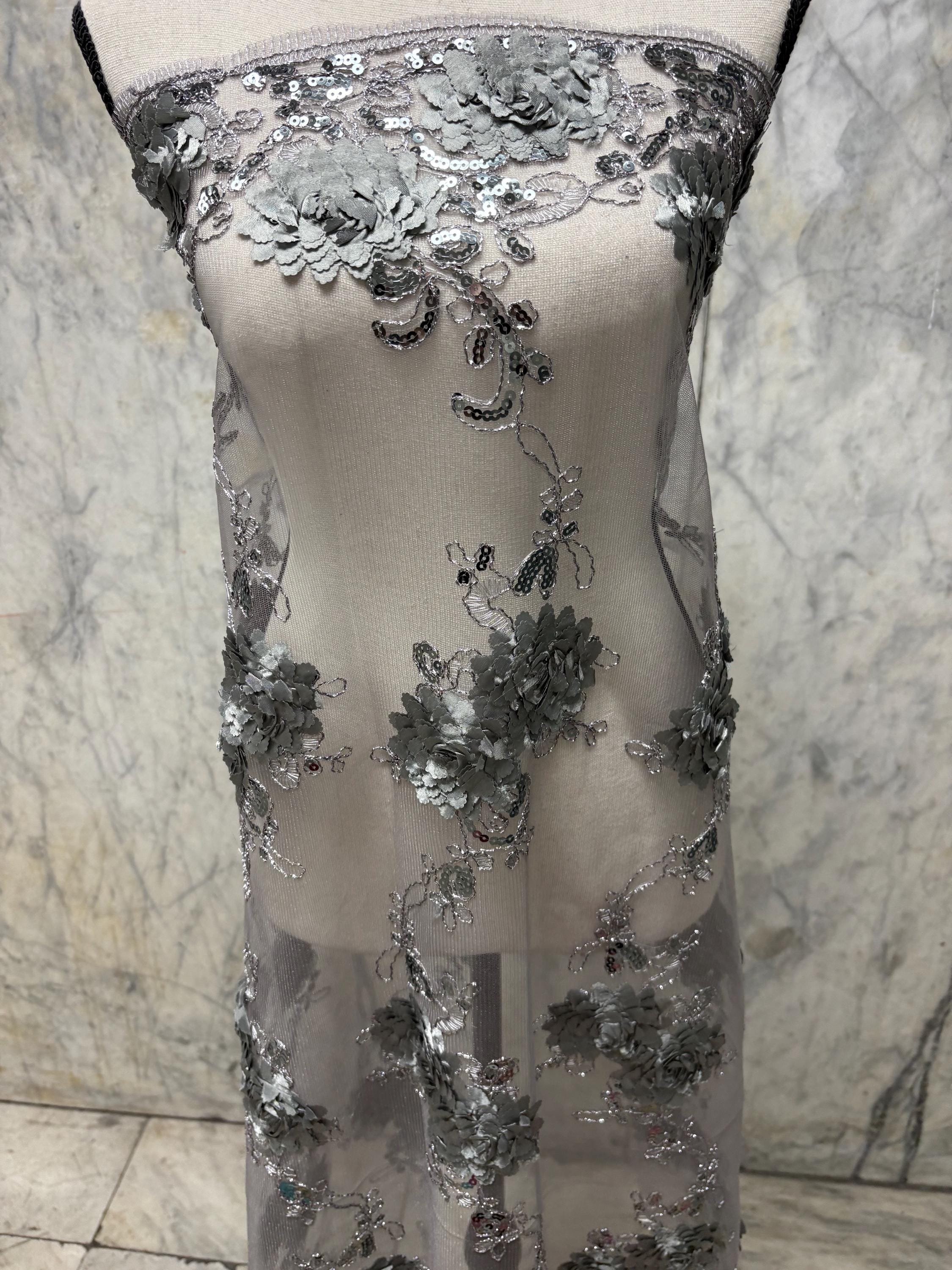3D Lace Fabric - multi colors - 50" Width - Design 91313
