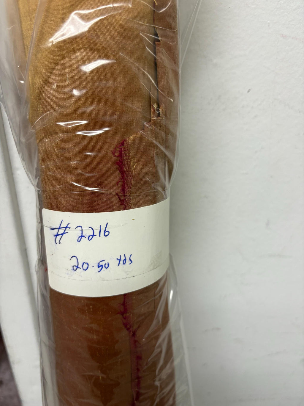 100% silk Taffeta fabric - Gold with red tone - 54" width