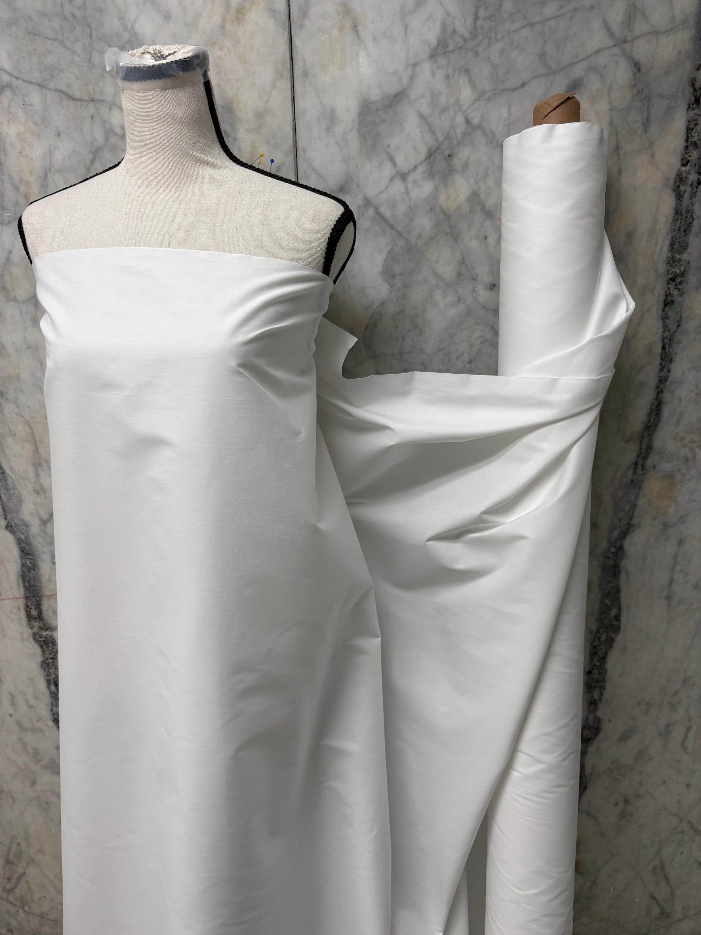 Cotton fabric - white - 100% cotton - 58" width