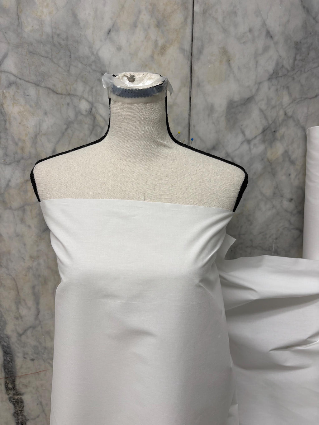 Cotton fabric - white - 100% cotton - 58" width