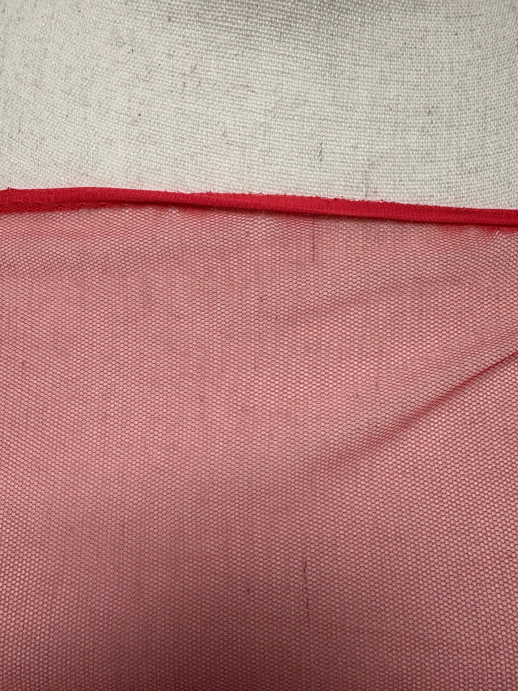 2 Yards Poly Mesh Fabric - Coral - 58" Width