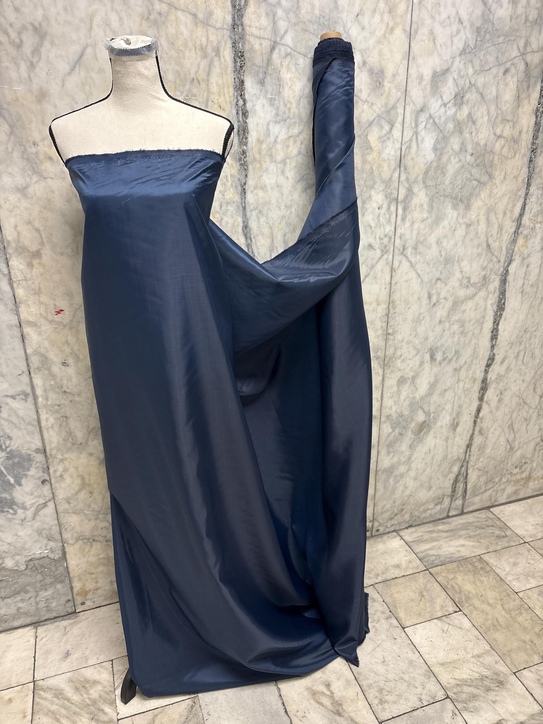 Poly Lining Fabric - Navy - 49" Width