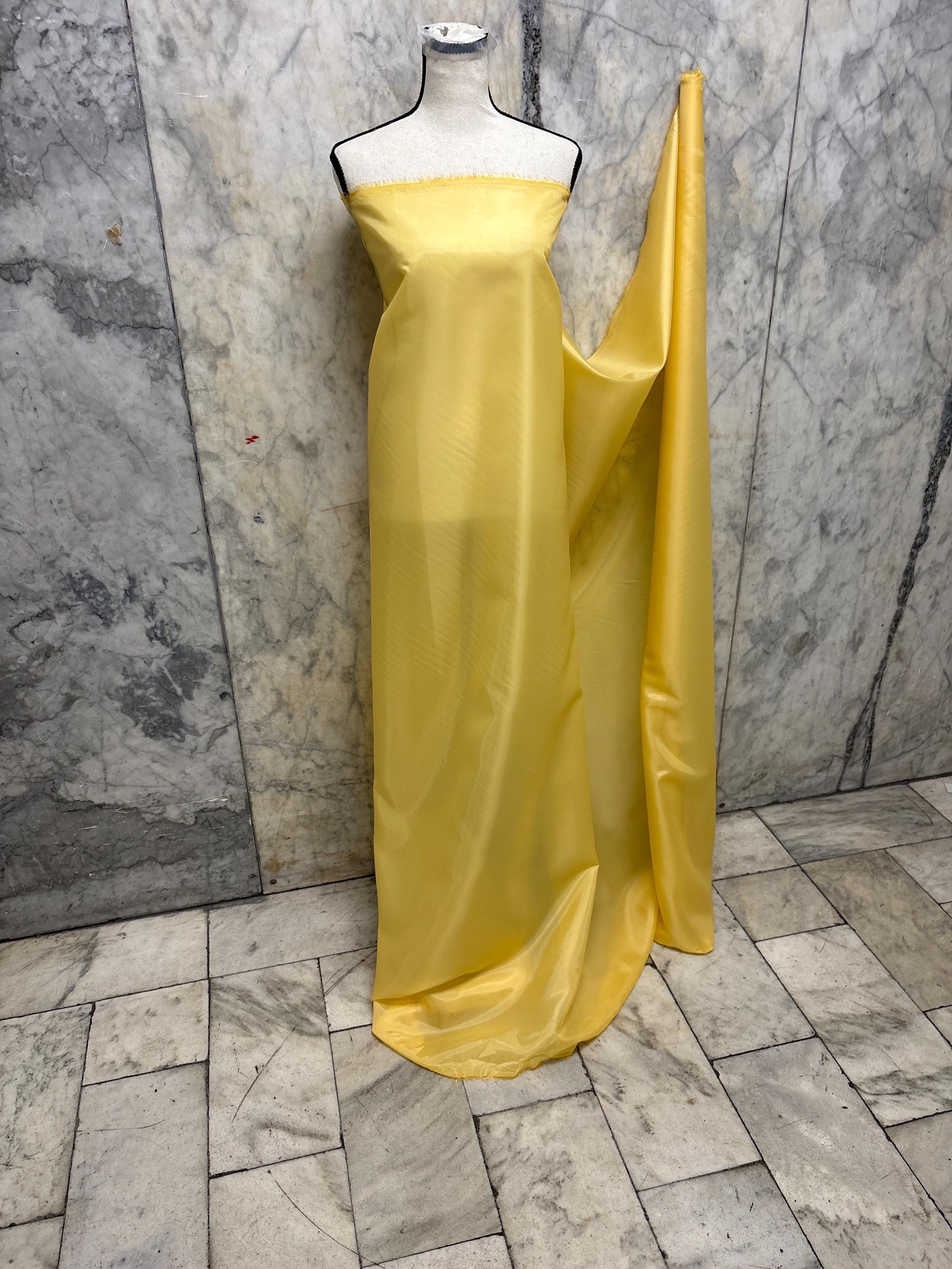 Gold Color Lining fabric, polyester, width 59" free sample available upon request