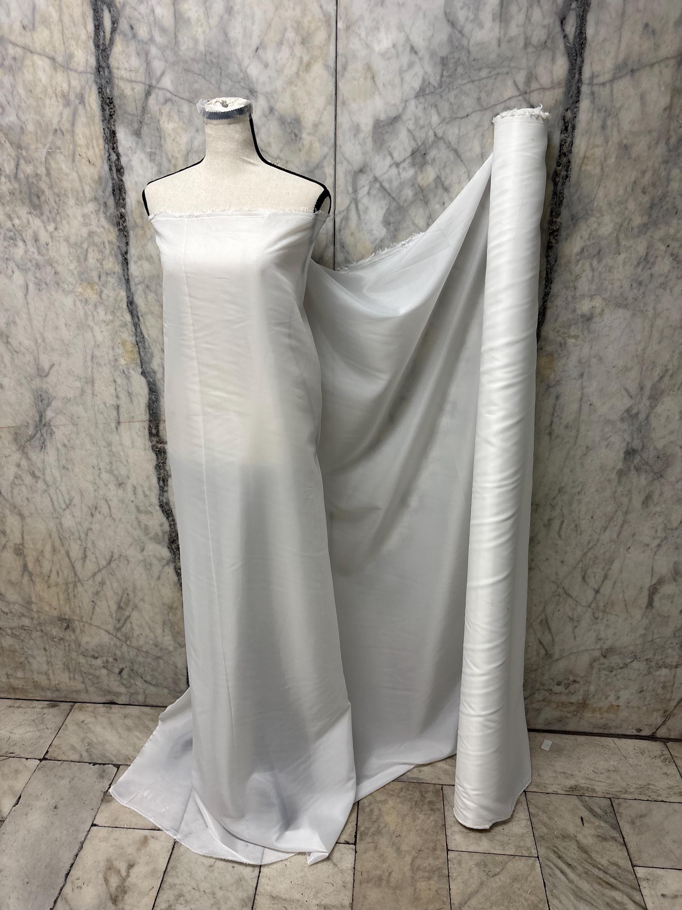 Poly Lining Fabric - White - 58" Width