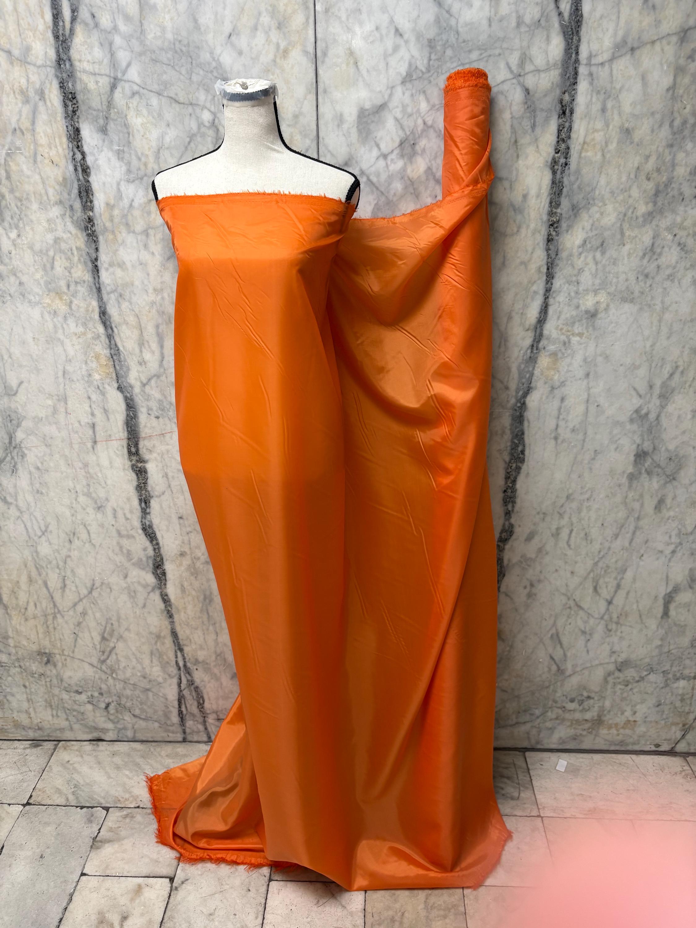 Poly Lining Fabric - Orange - 58" Width