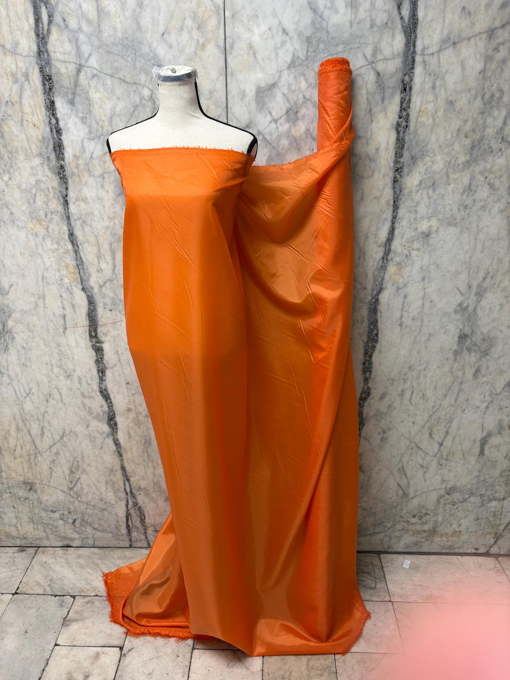 Poly Lining Fabric - Orange - 58" Width