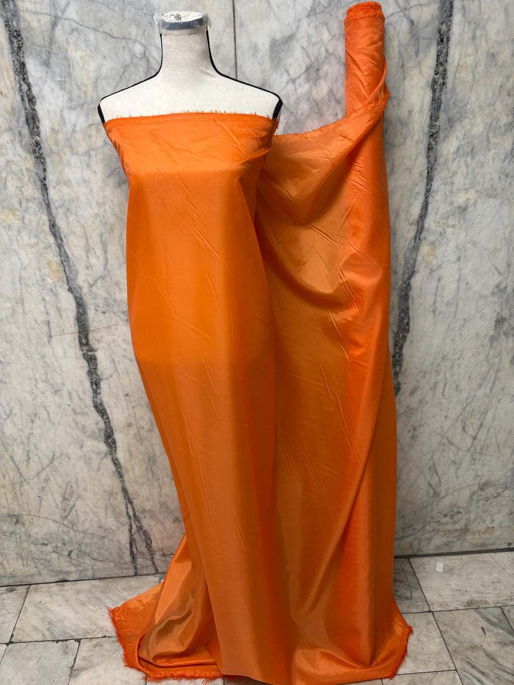 Poly Lining Fabric - Orange - 58" Width