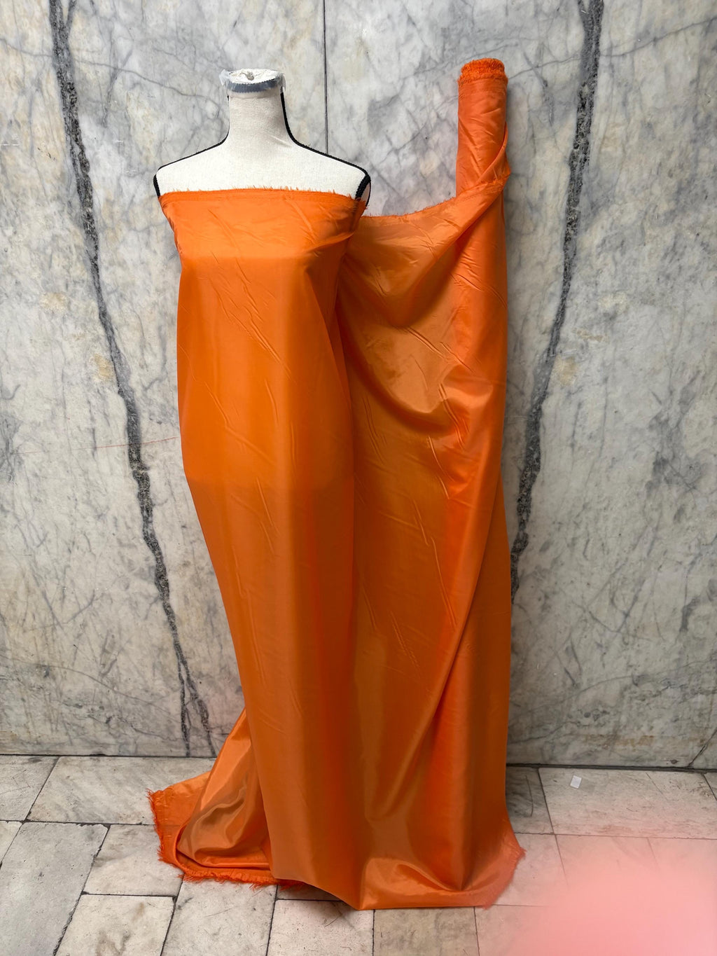 Poly Lining Fabric - Orange - 58" Width