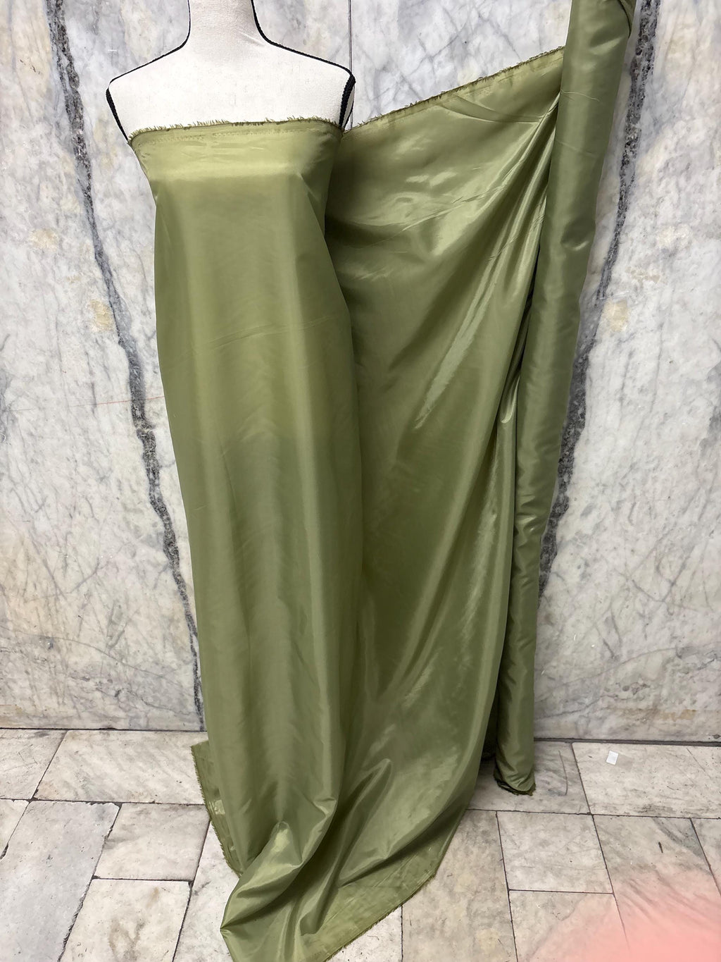 Poly Lining Fabric - Olive - 58" Width
