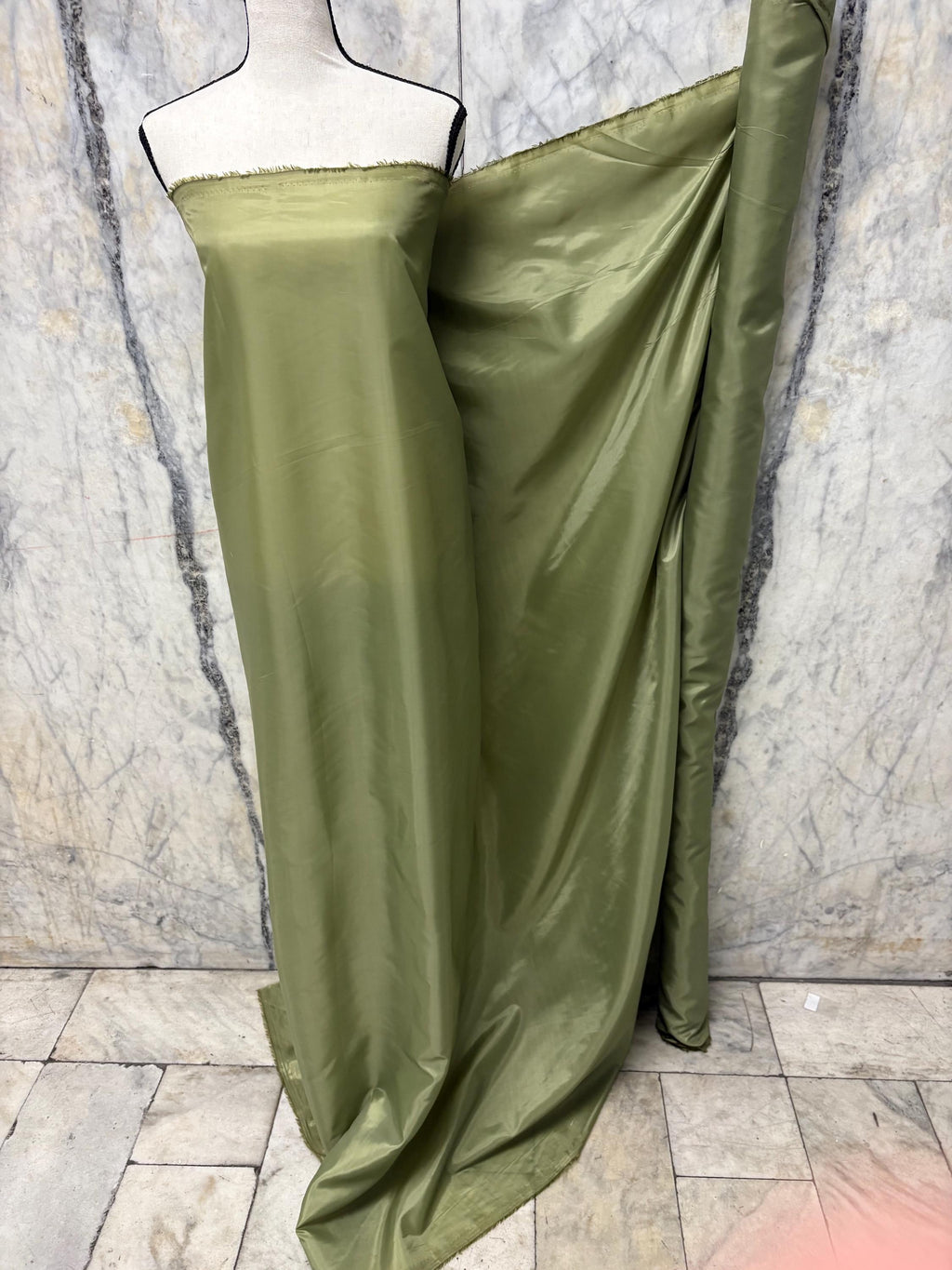 Poly Lining Fabric - Olive - 58" Width