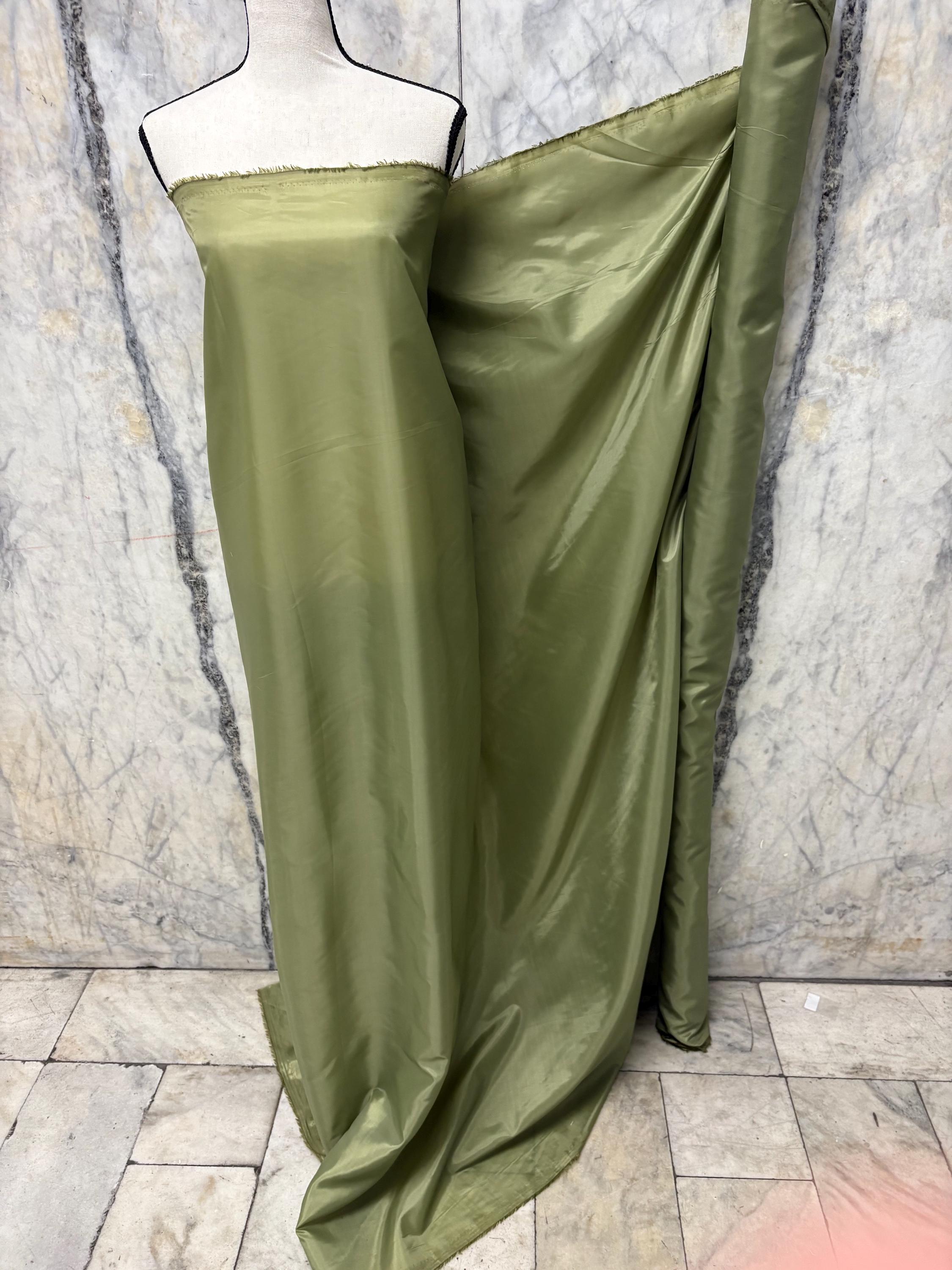 Poly Lining Fabric - Olive - 58" Width