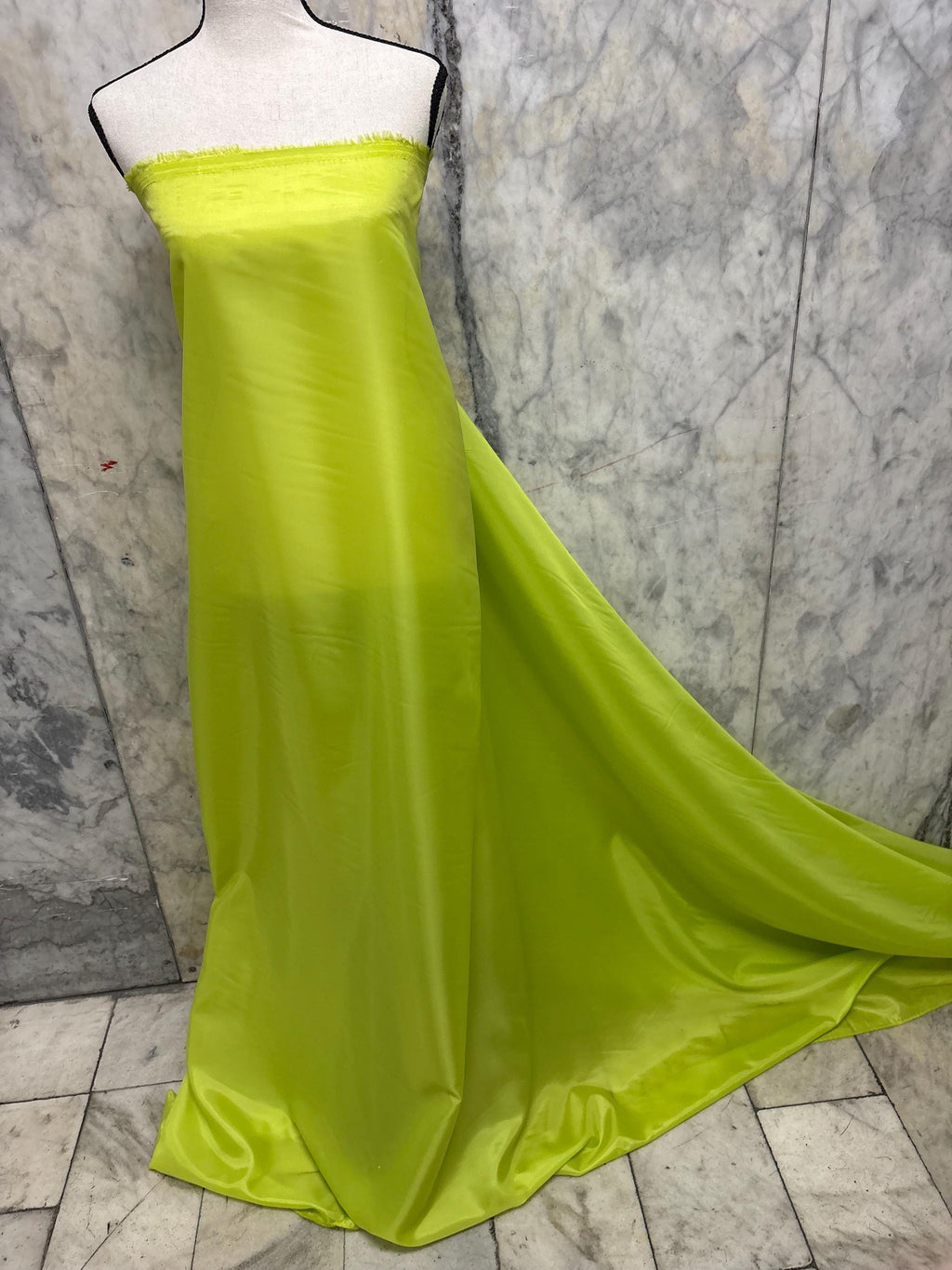 Poly Lining Fabrics - Lime yellow - 60" Width