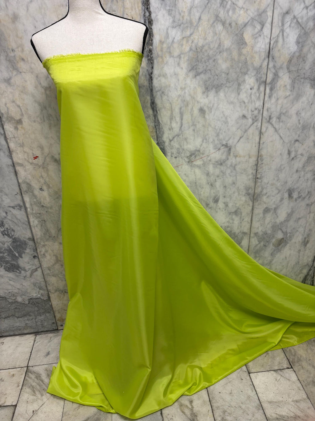 Poly Lining Fabrics - Lime yellow - 60" Width