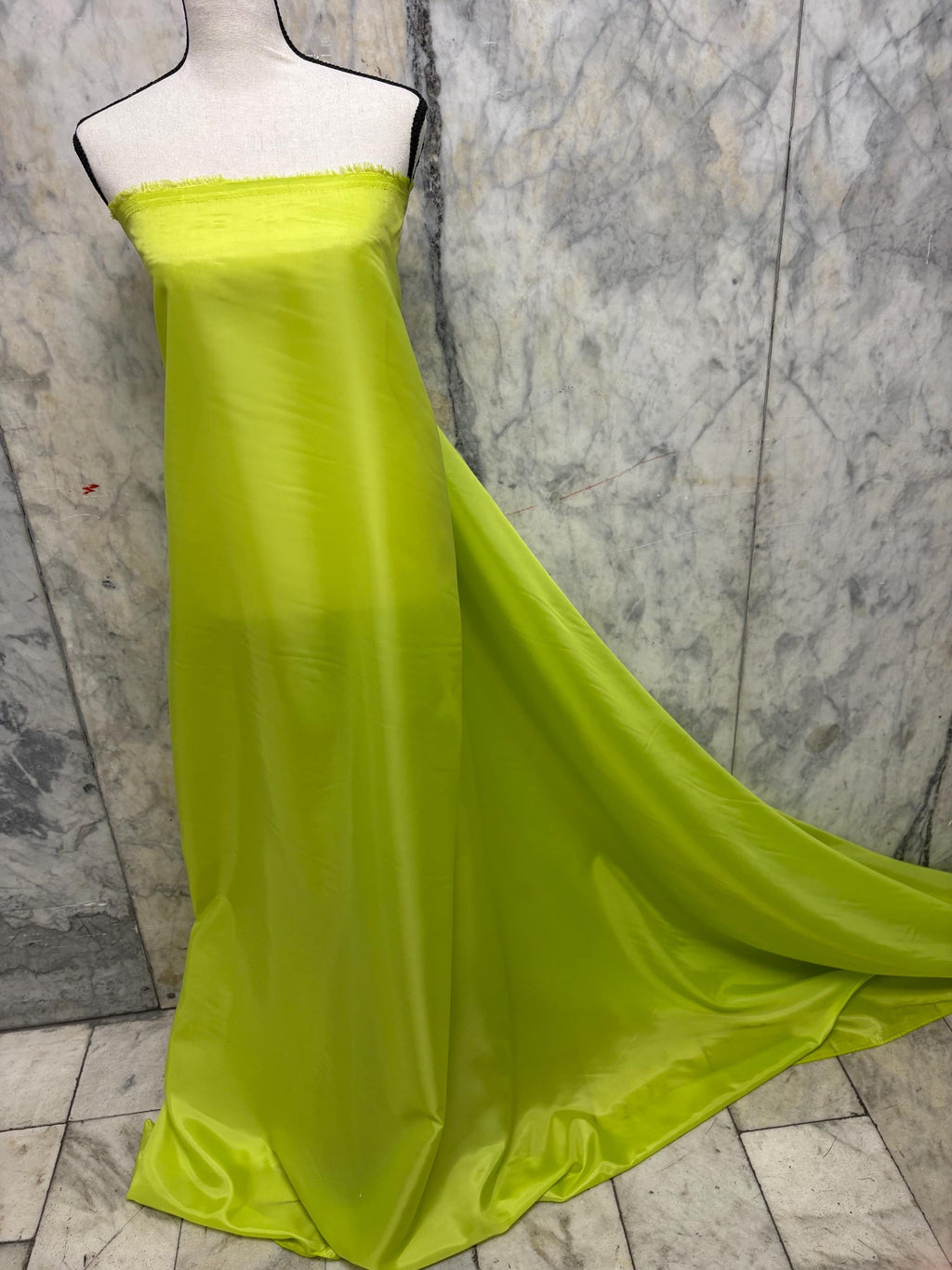 Poly Lining Fabrics - Lime yellow - 60" Width