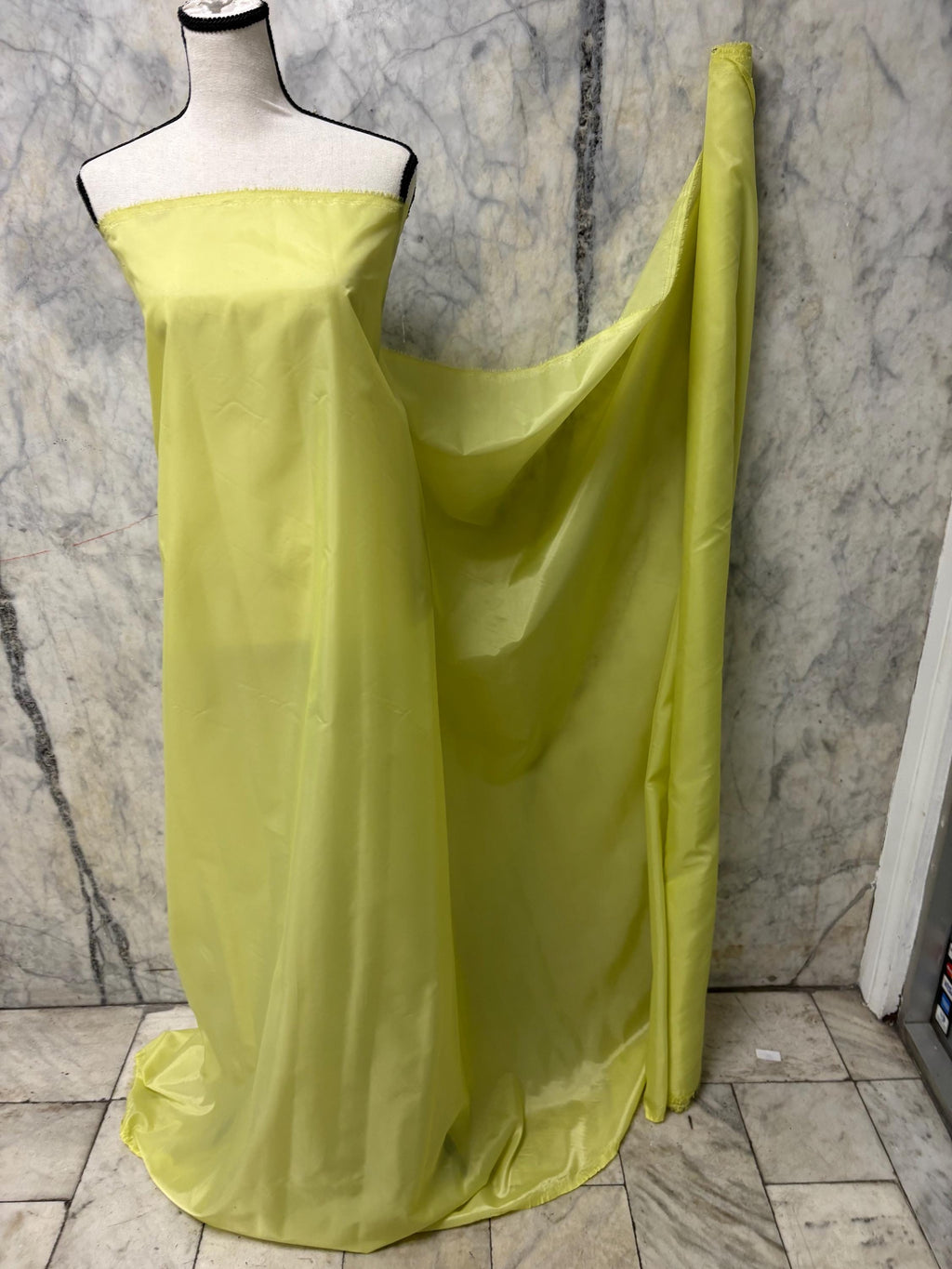 Poly Lining Fabrics - Sage Yellow - 60" Width