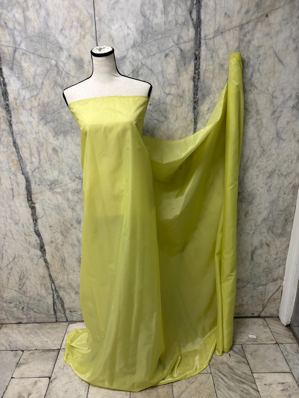 Poly Lining Fabrics - Sage Yellow - 60" Width