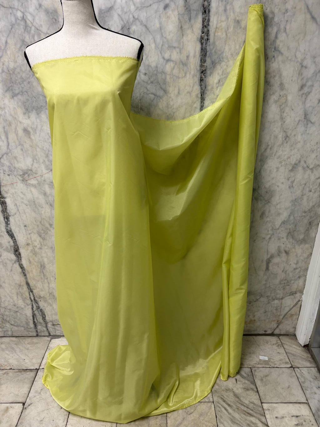Poly Lining Fabrics - Sage Yellow - 60" Width