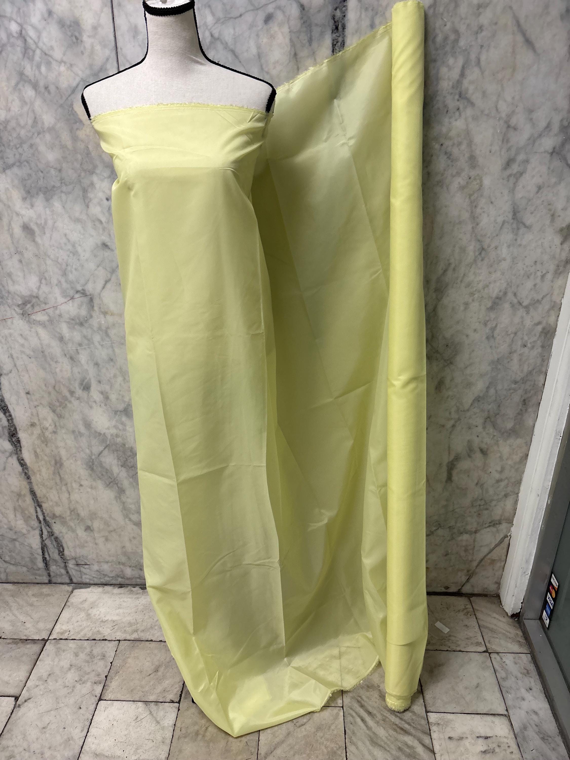 Poly Lining Fabrics - Yellow - 60" Width