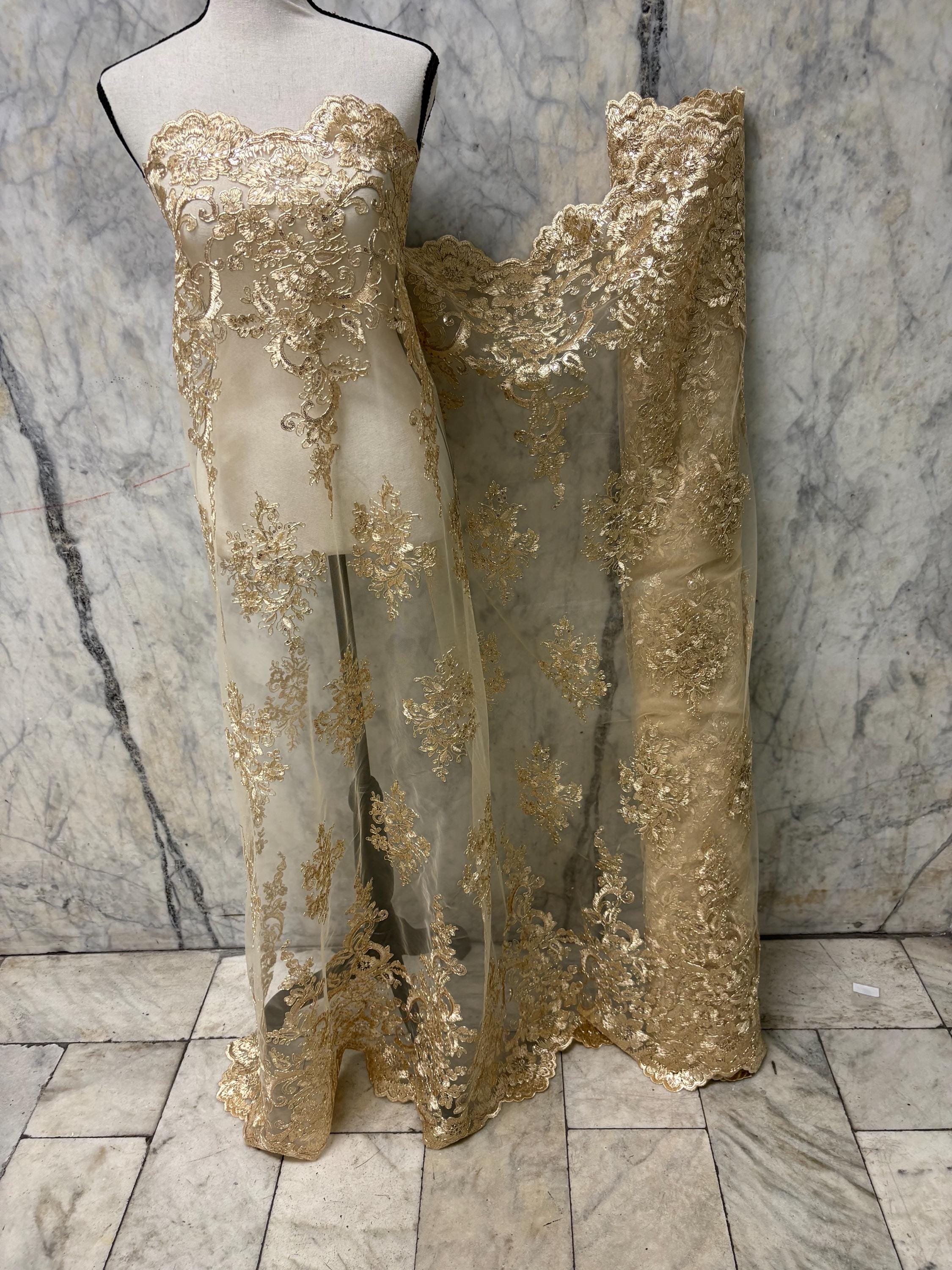 Lace fabric - Champagne - 49" Width - Design US50
