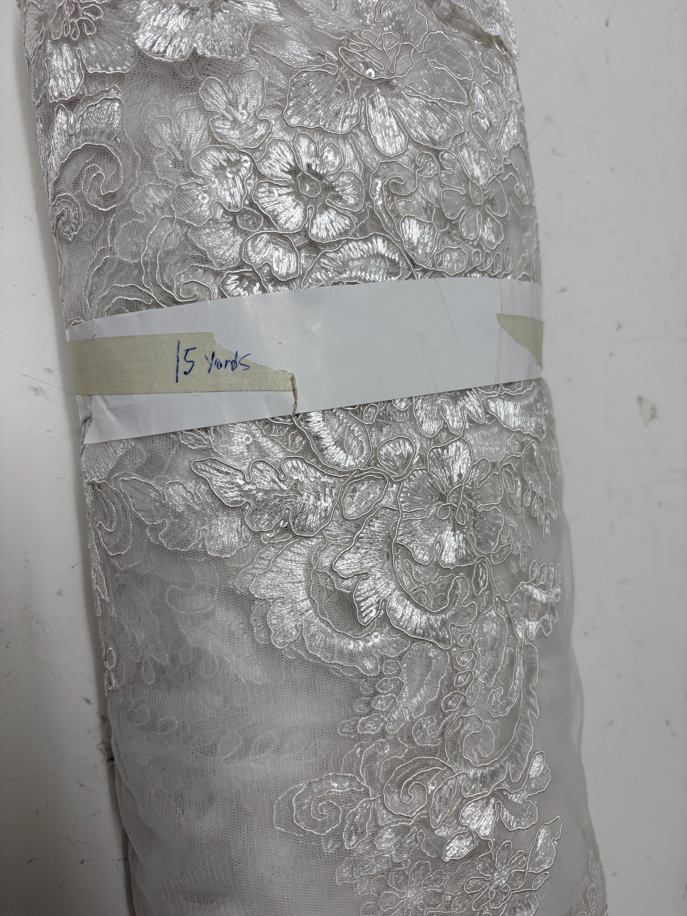 Lace Fabric - Ivory - 49/50" Width - Ref. US50