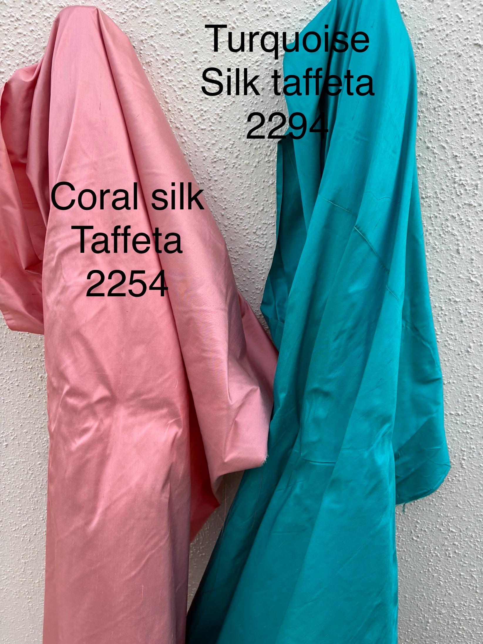 100% silk Taffeta fabric - 54" width