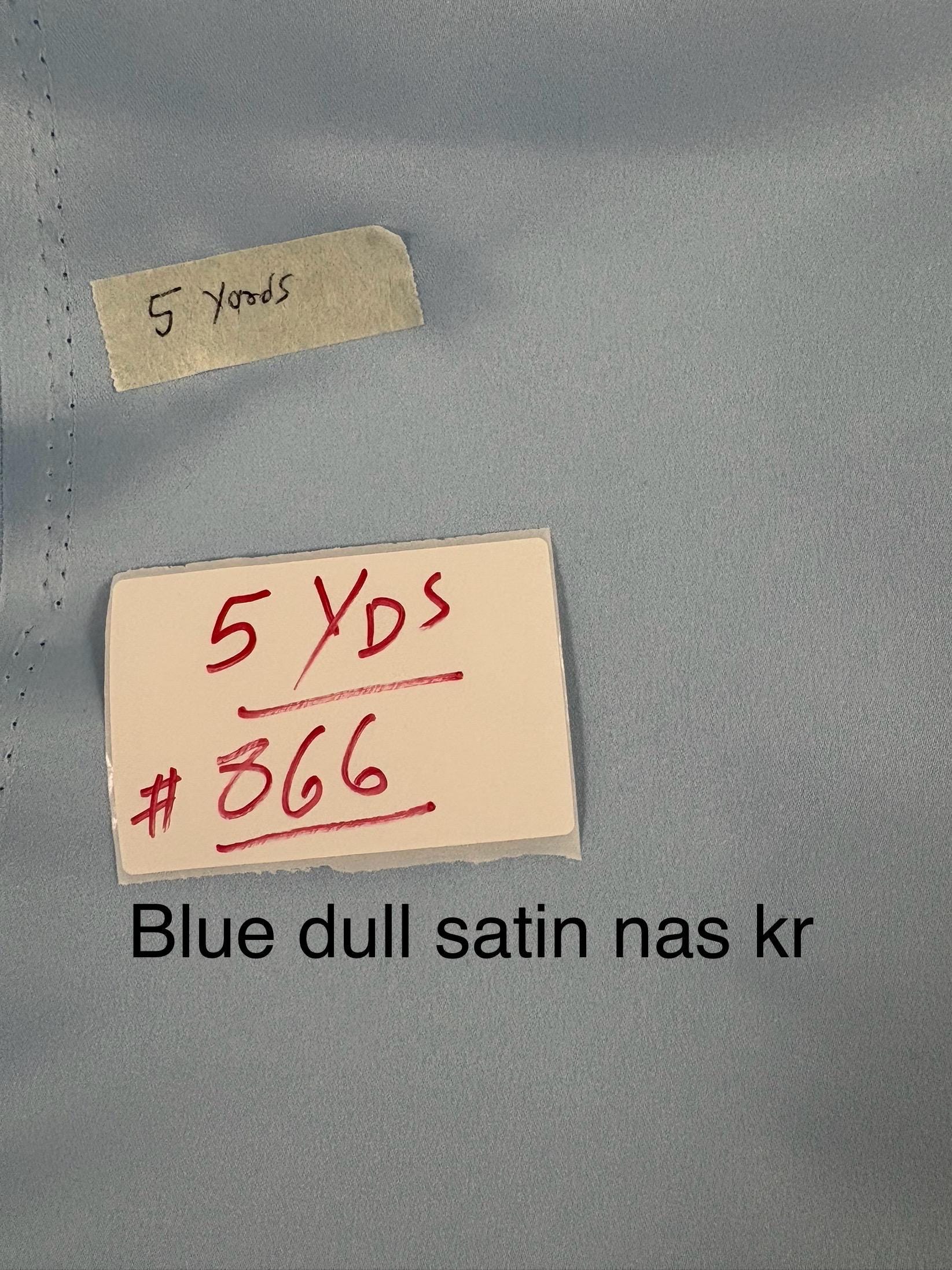 Dull Bridal satin fabric - Blue - 58" Width - Ref. 866Nas