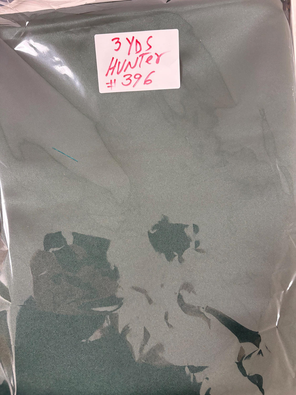 3 Yards Dull Bridal satin fabric - Hunter Green - 58" Width - Ref. 396Nas