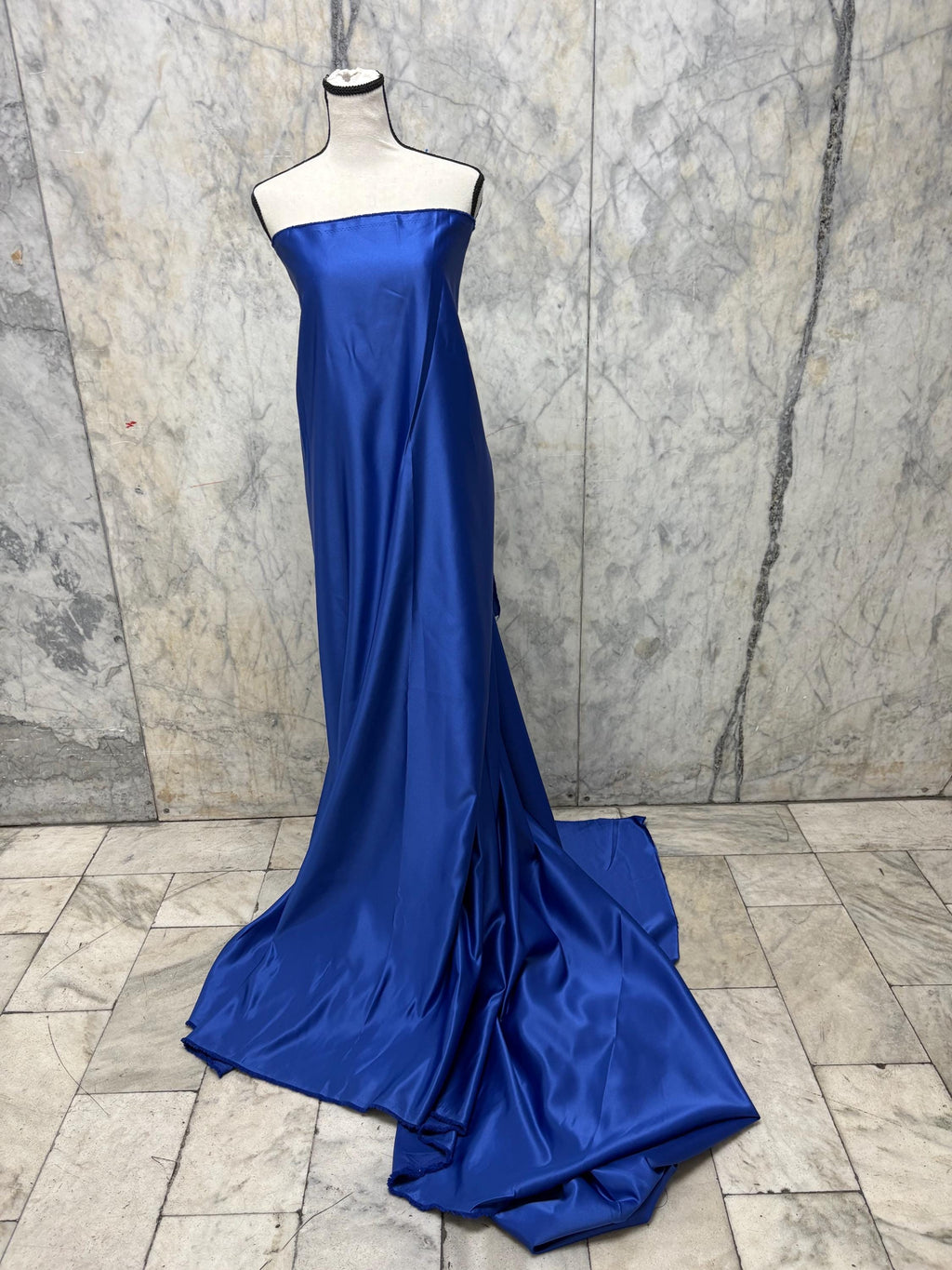 3.5 Yards Dull Bridal satin fabric - Royal Blue - 58" Width - Ref. 255Nas