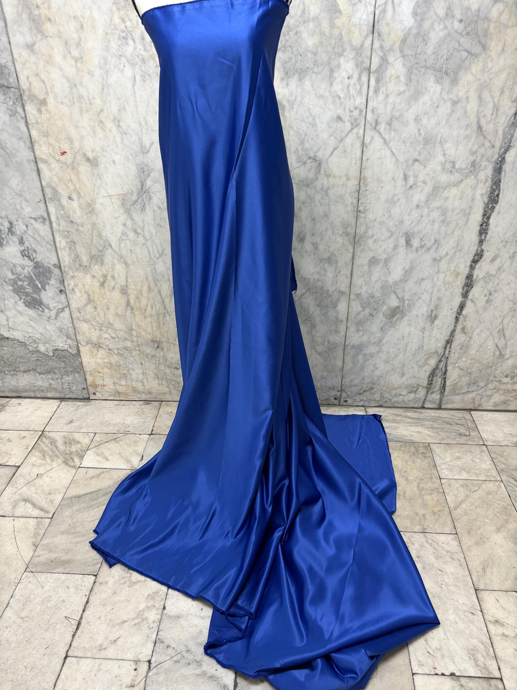 3.5 Yards Dull Bridal satin fabric - Royal Blue - 58" Width - Ref. 255Nas