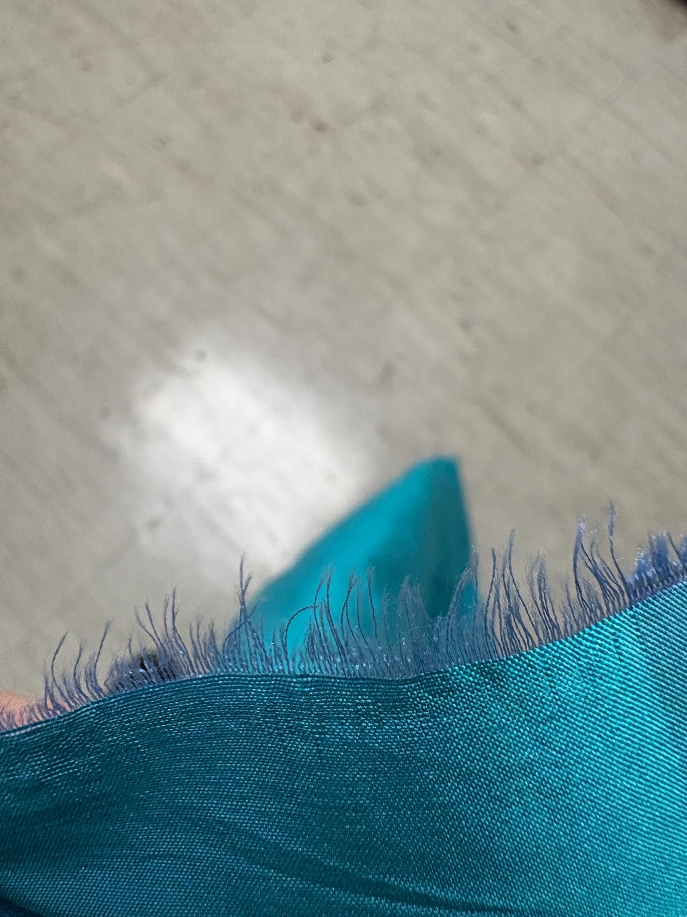 1.25 yards - 100% silk Taffeta fabric - Turquoise - 54" width - Ref. 2294-1