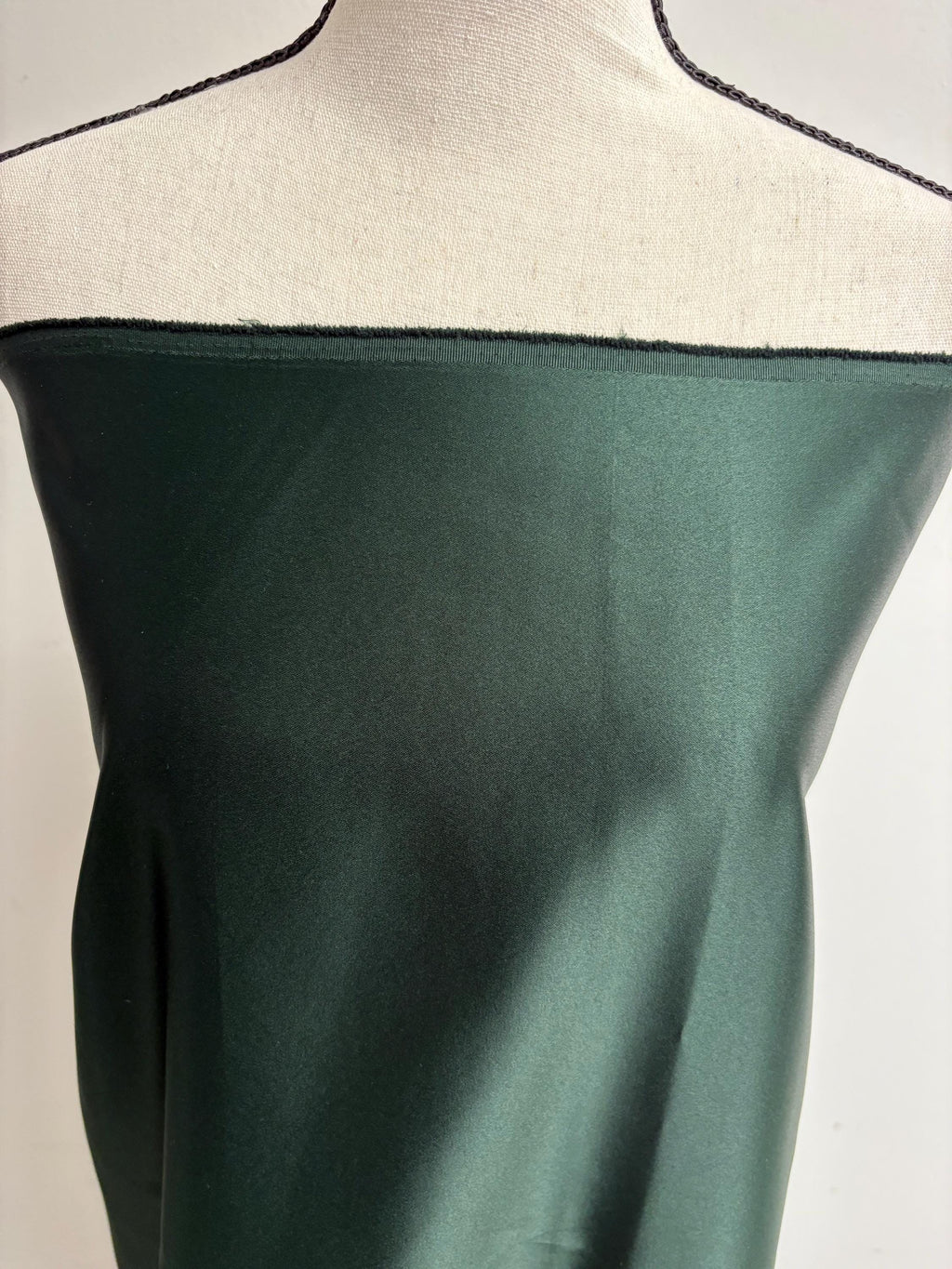 2.5 Yards Dull Bridal satin fabric - Hunter Green - 58" Width