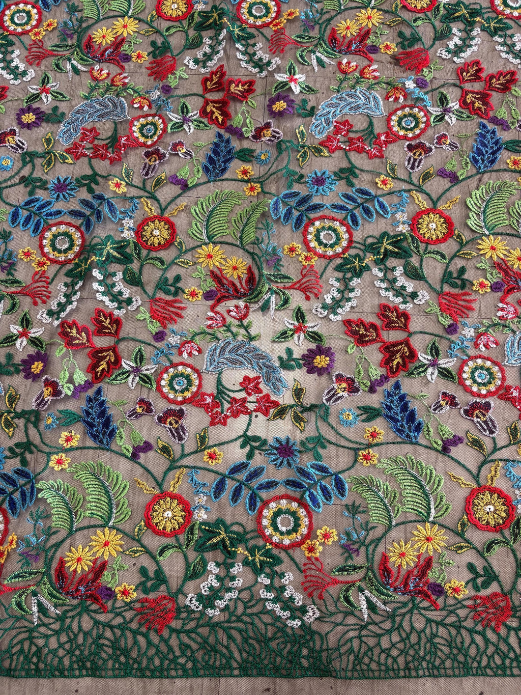 Lace Fabric - Design Multi Floral - Ref. BNG