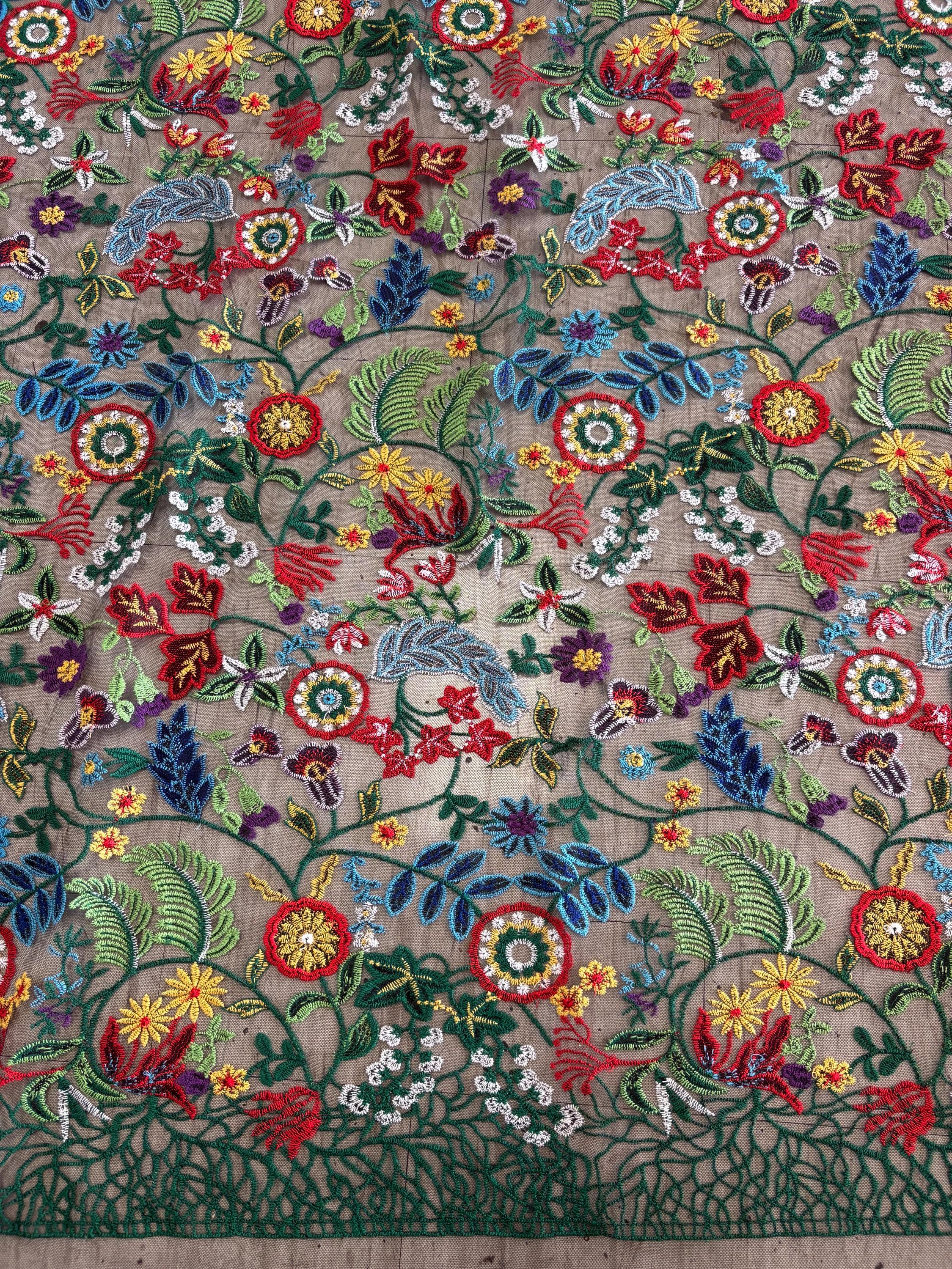 Lace Fabric - Design Multi Floral - Ref. BNG