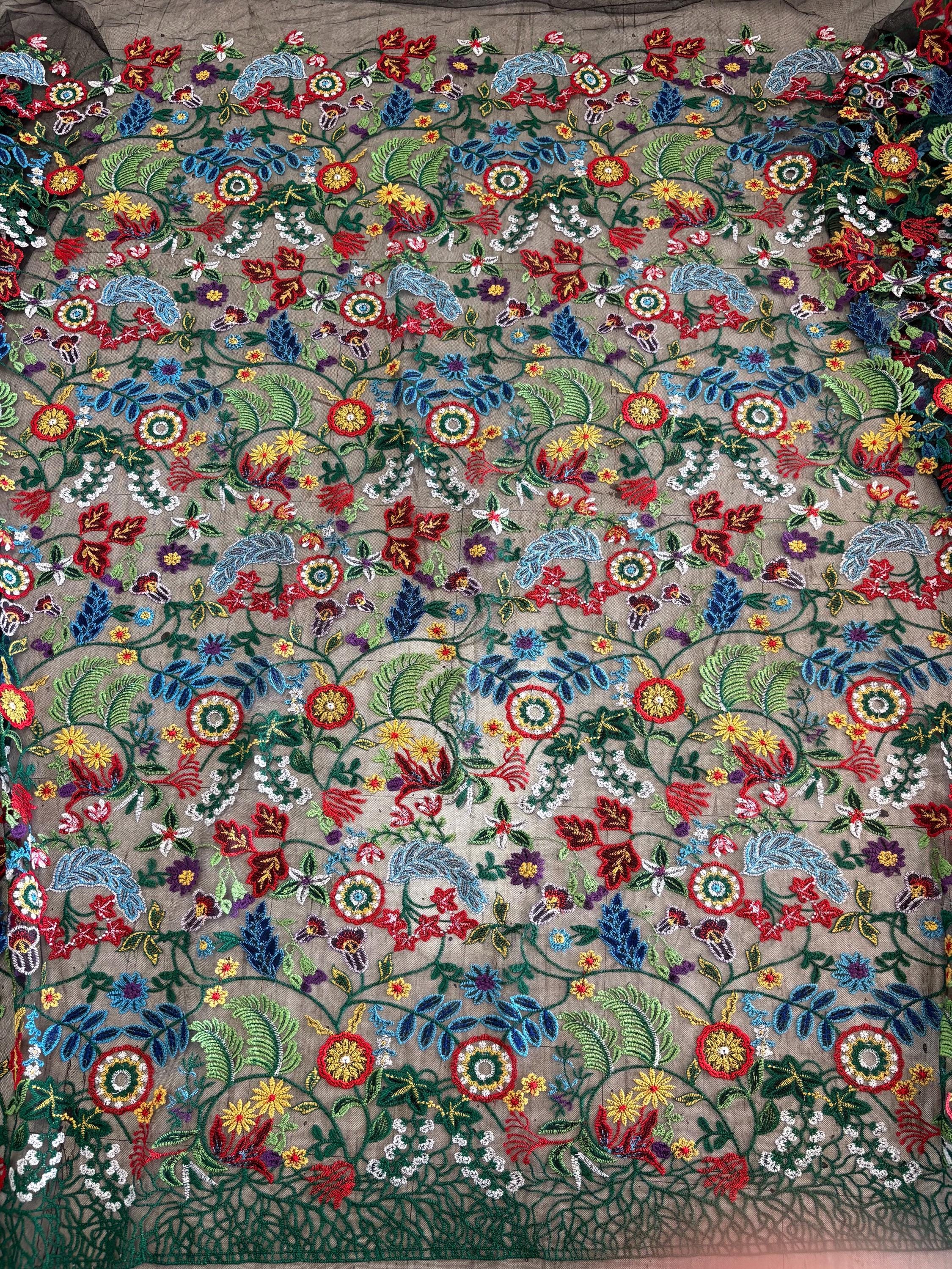 Lace Fabric - Design Multi Floral - Ref. BNG