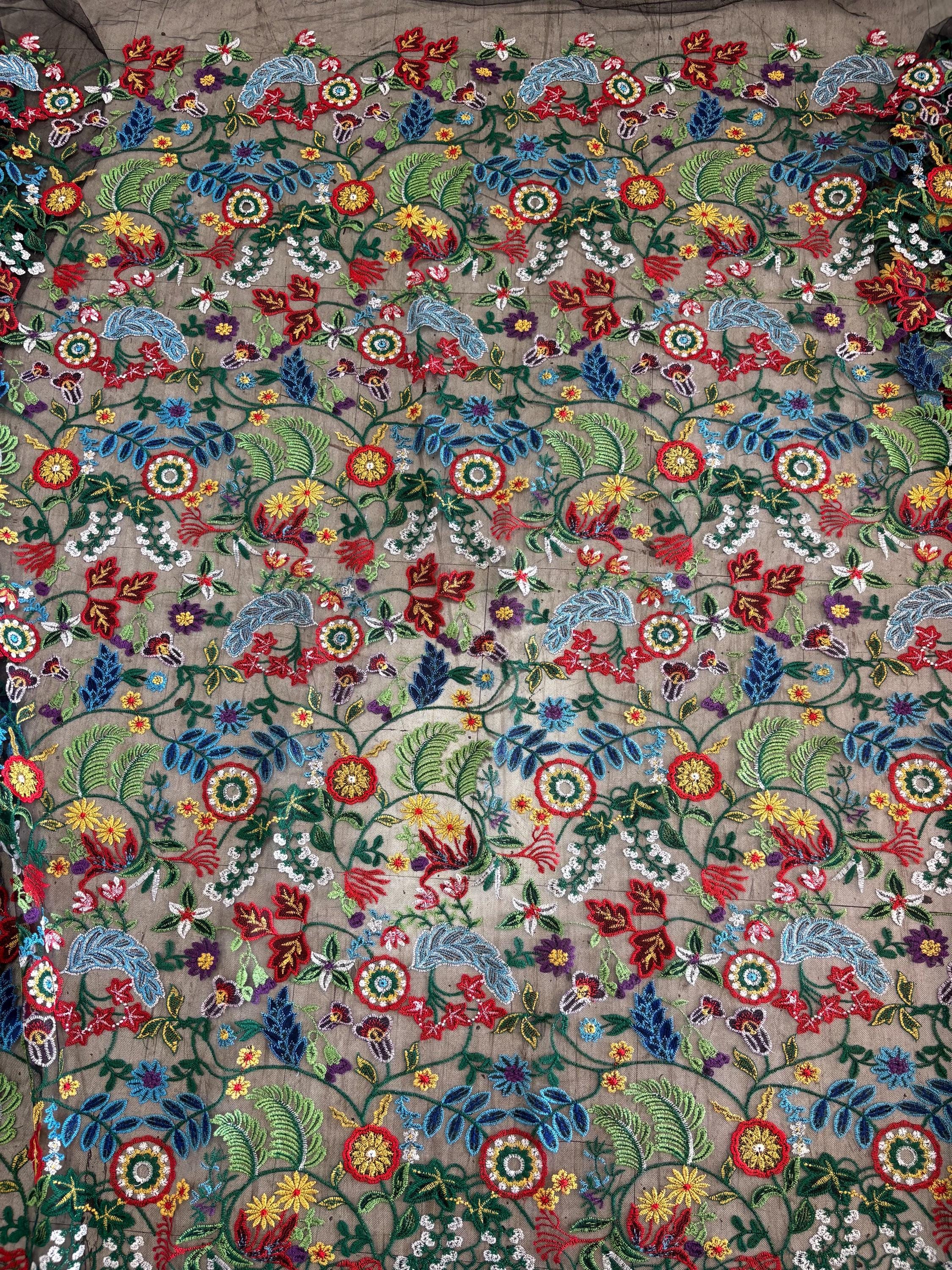 Lace Fabric - Design Multi Floral - Ref. BNG