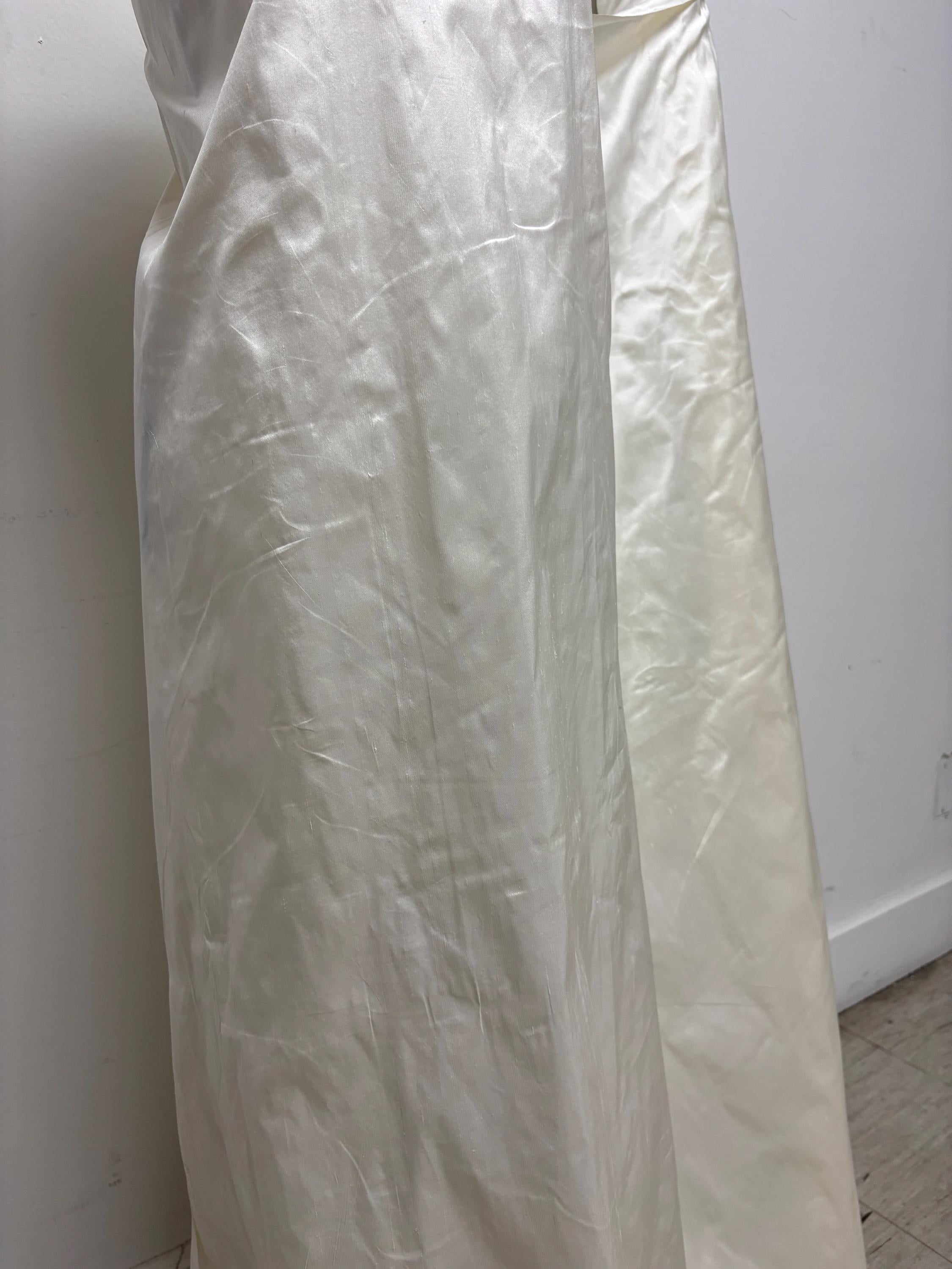 100% silk Dupioni fabric - Ivory - 54" width - Ref. 2273(2)