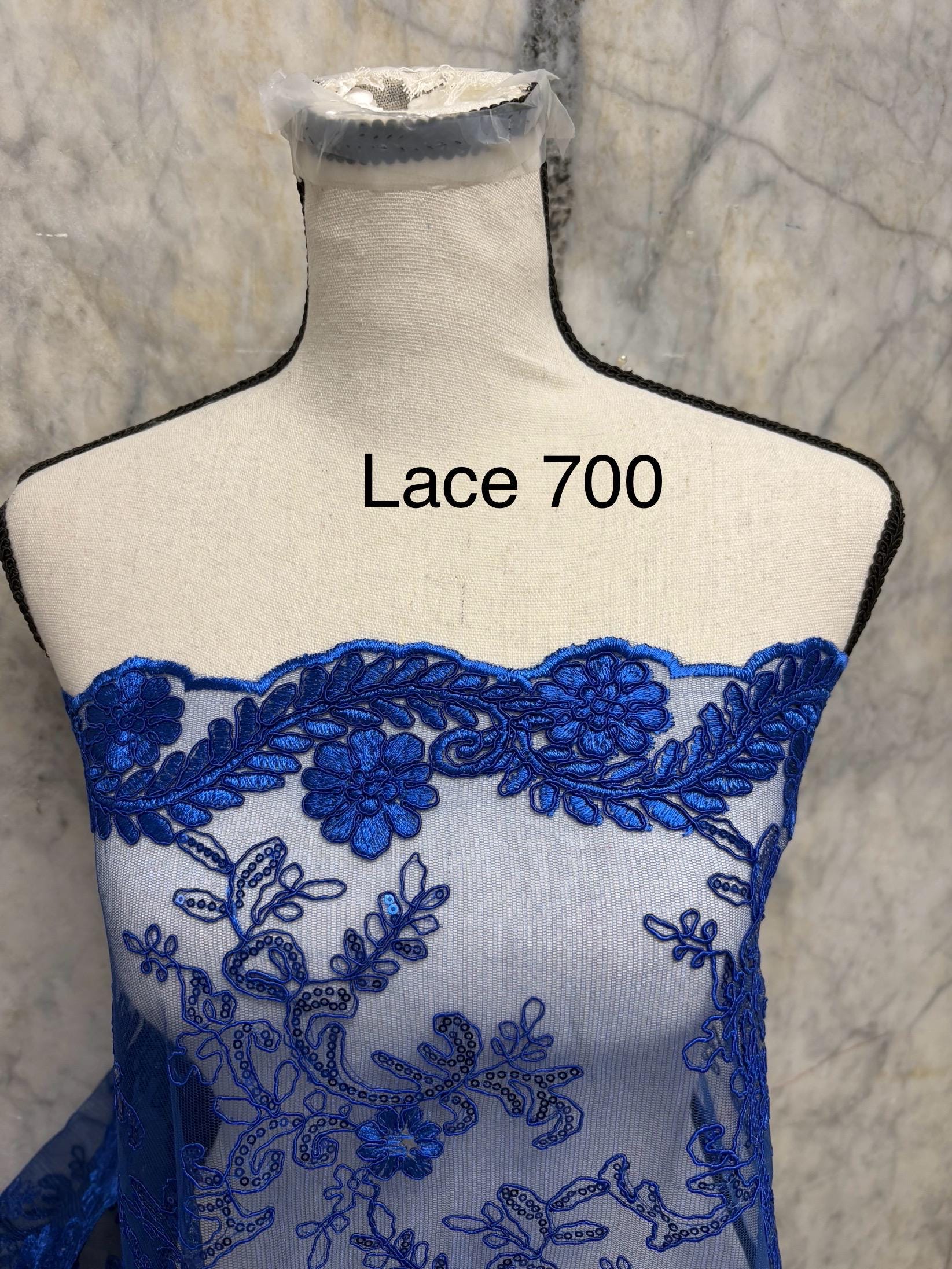 Lace Design 700 - Royal Blue - 49" Width