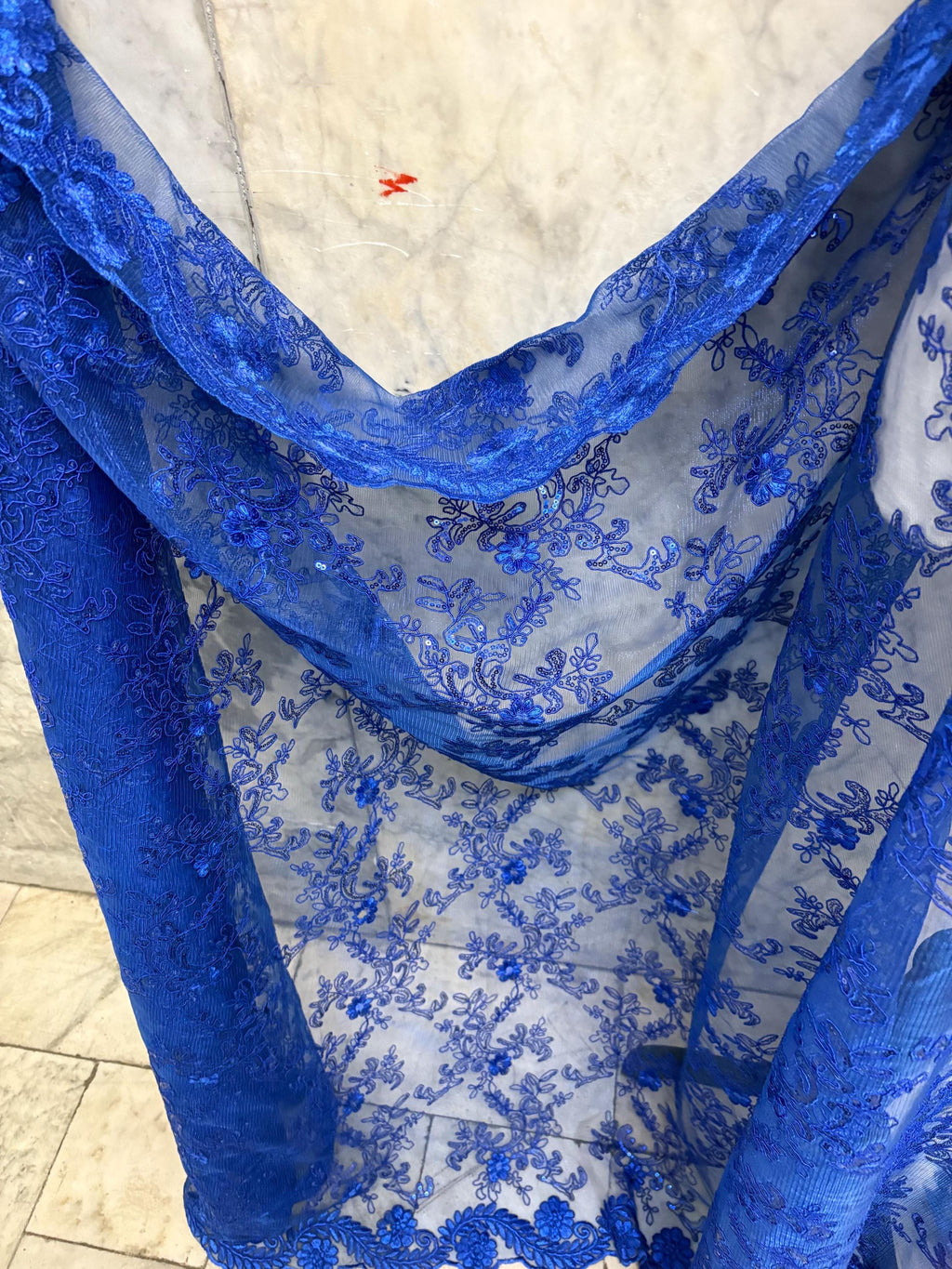 Lace Design 700 - Royal Blue - 49" Width