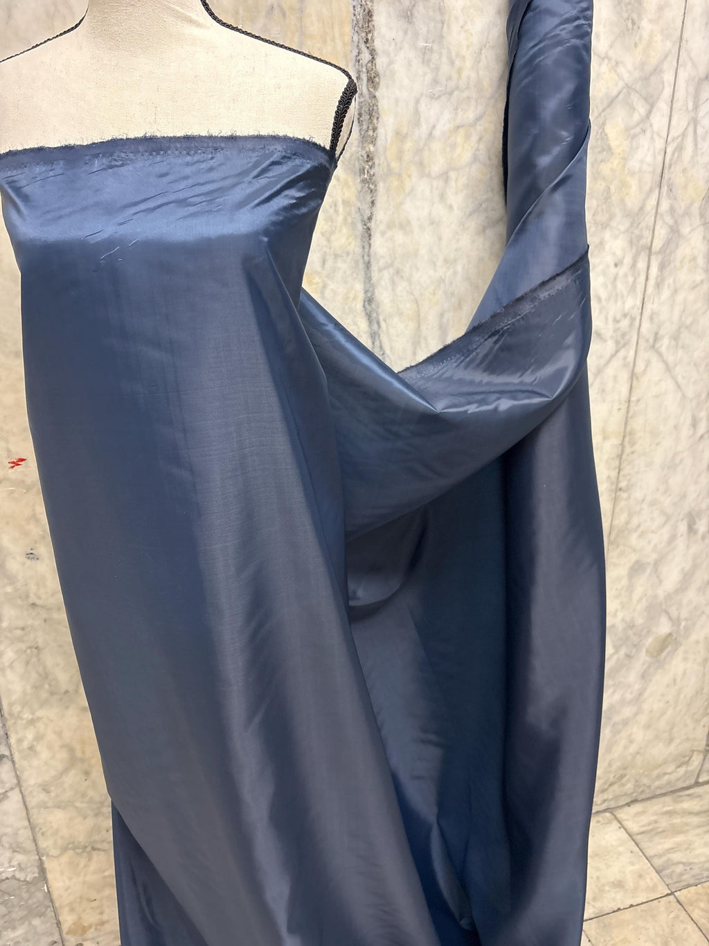 Poly Lining Fabric - Navy - 49" Width