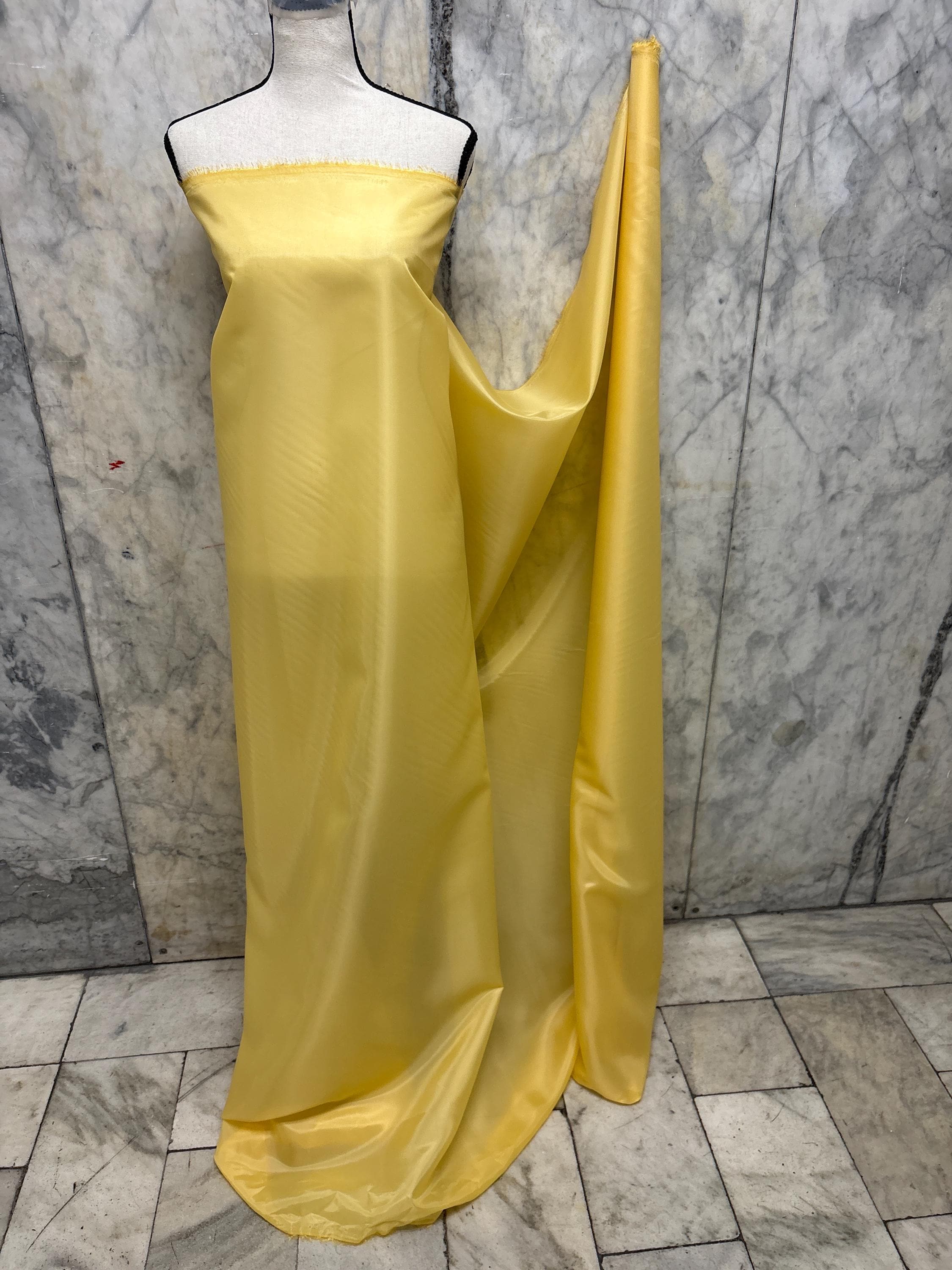 Gold Color Lining fabric, polyester, width 59" free sample available upon request
