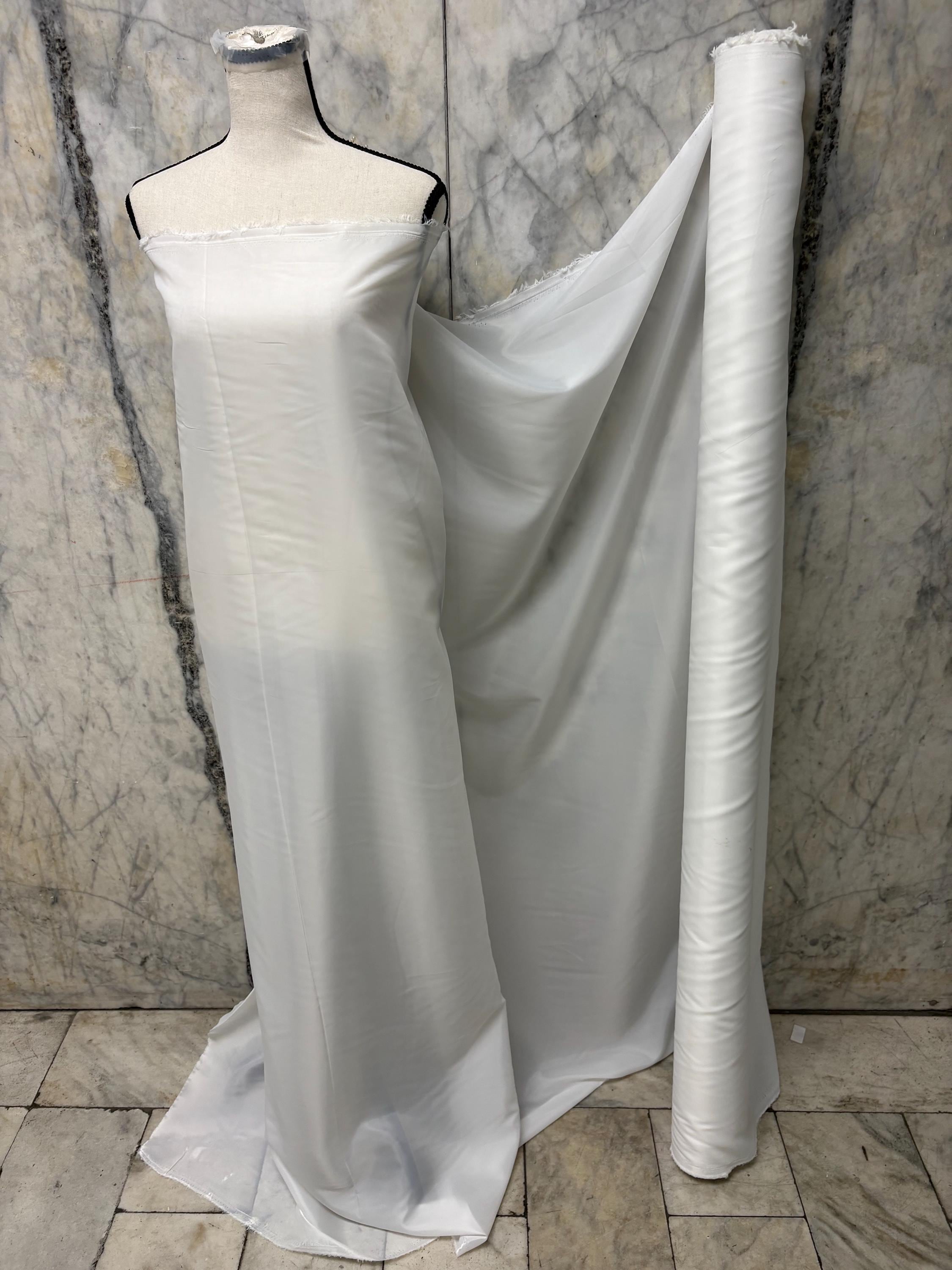 Poly Lining Fabric - White - 58" Width