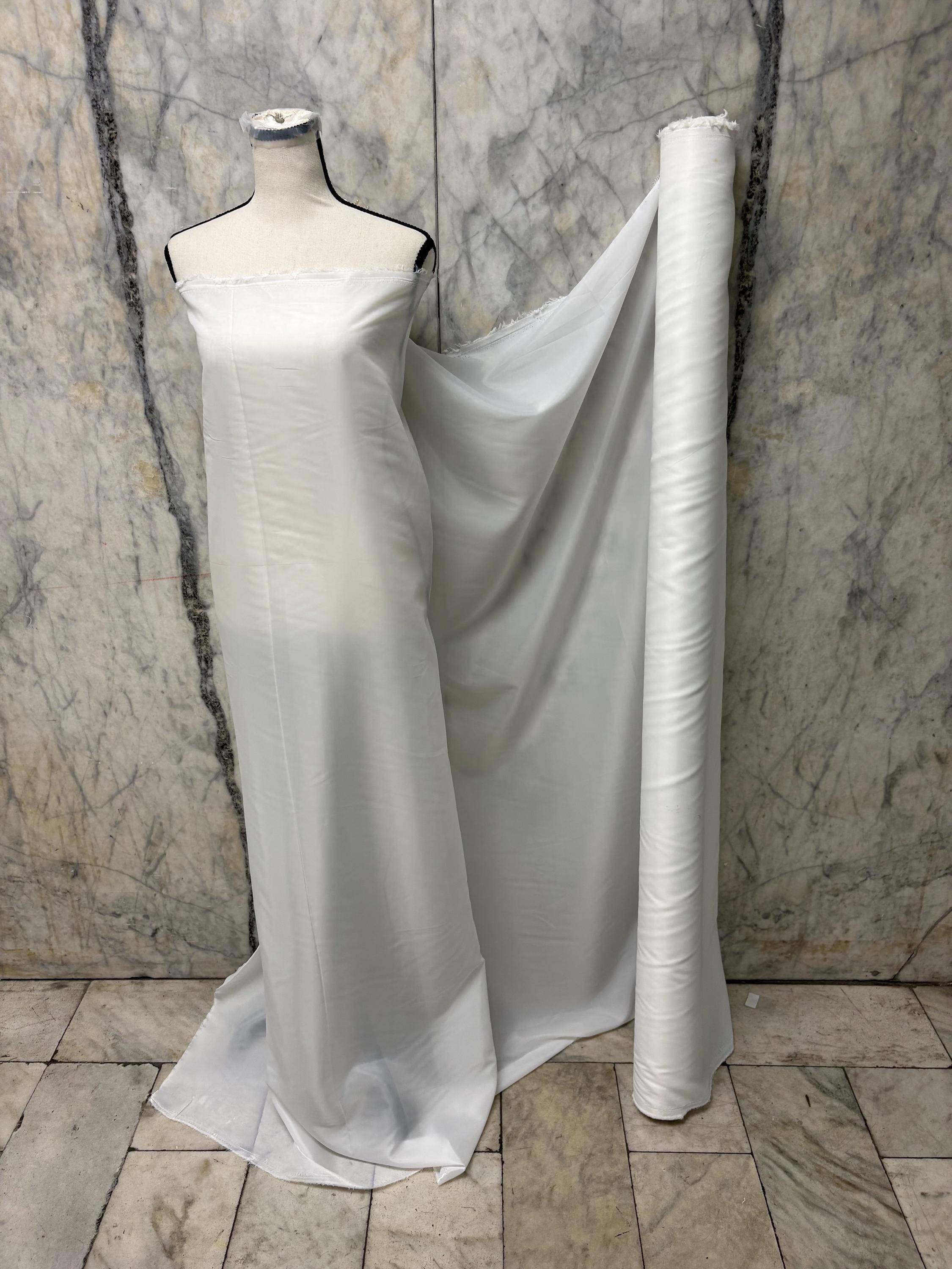 Poly Lining Fabric - White - 58" Width