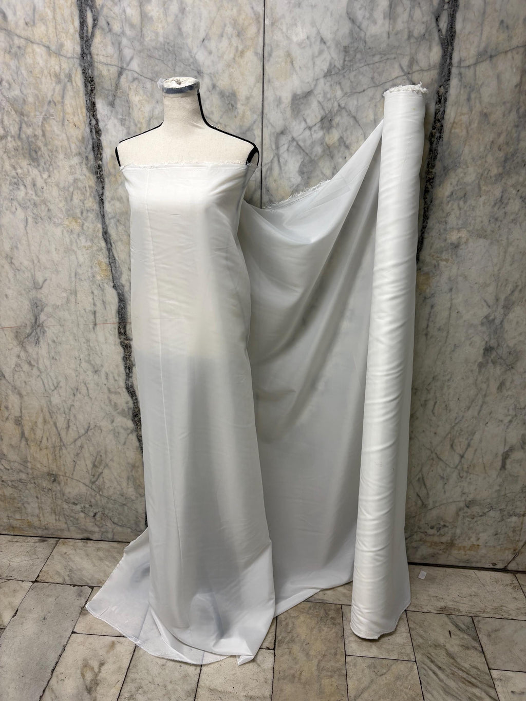 Poly Lining Fabric - White - 58" Width