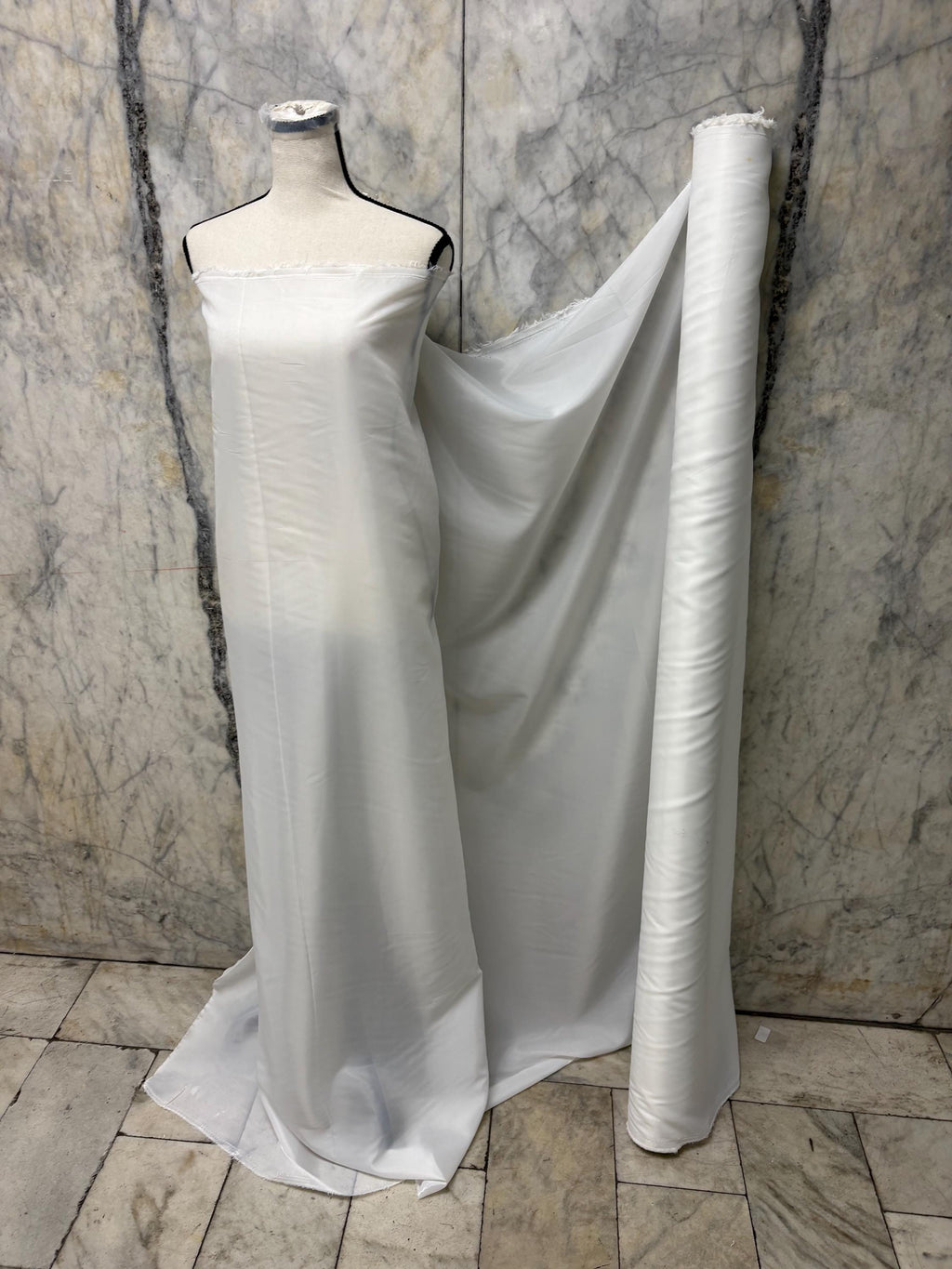 Poly Lining Fabric - White - 58" Width