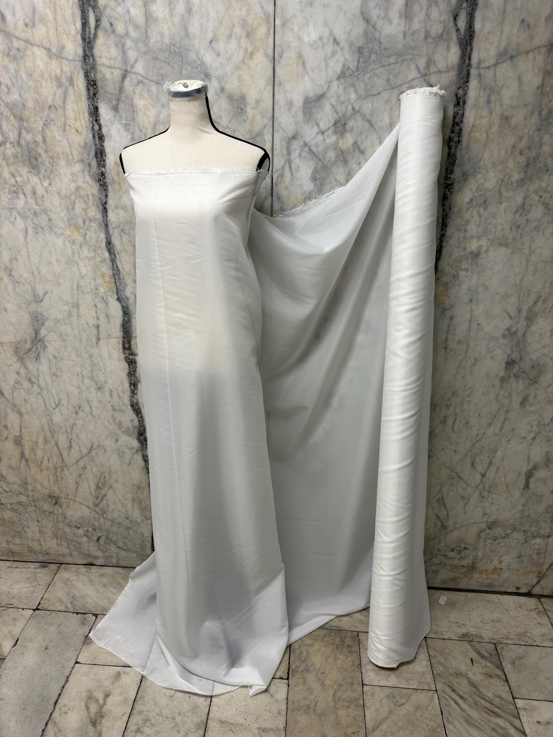 Poly Lining Fabric - White - 58" Width